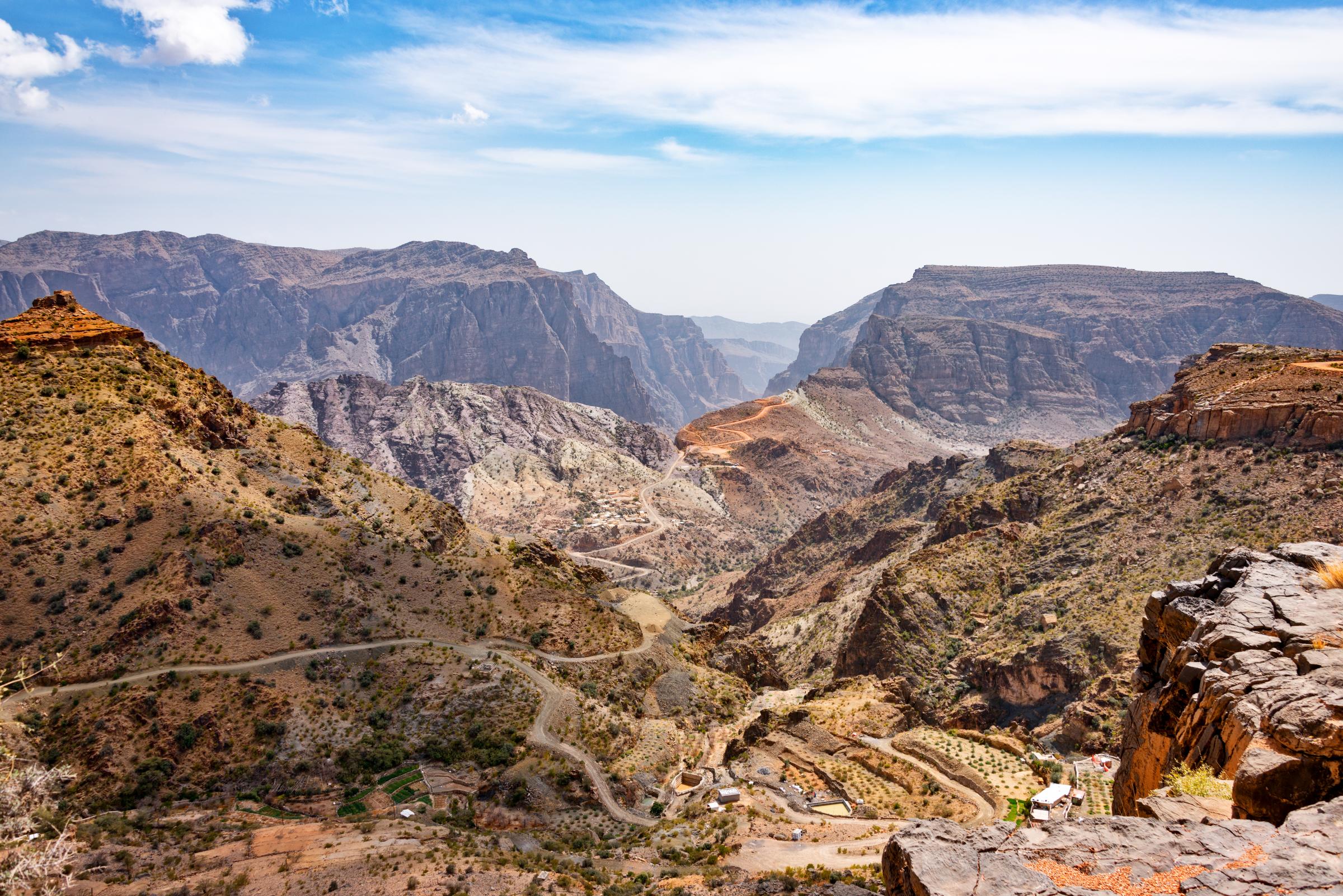 Jebel Akhdar Mountain range in Oman