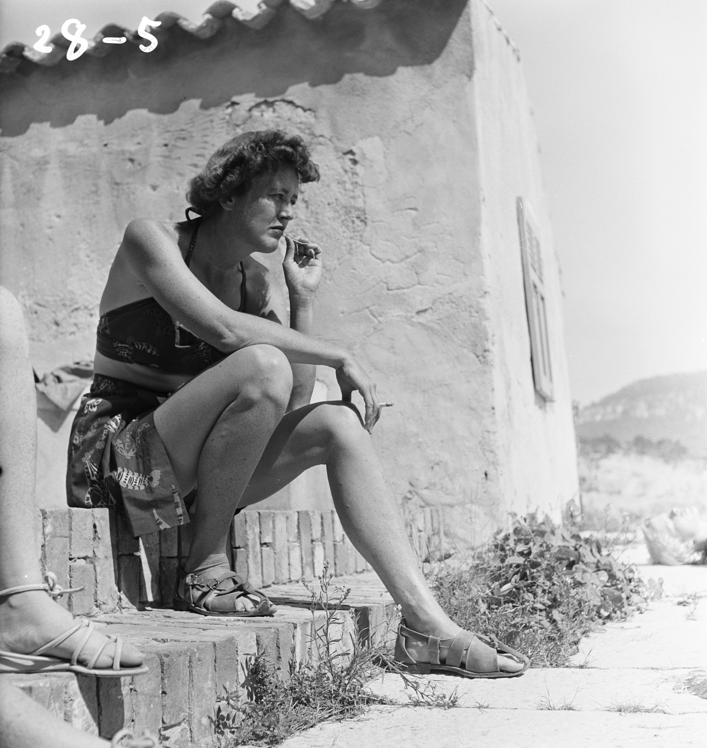Julia Child by her husband Paul Child in France in the 1950s.