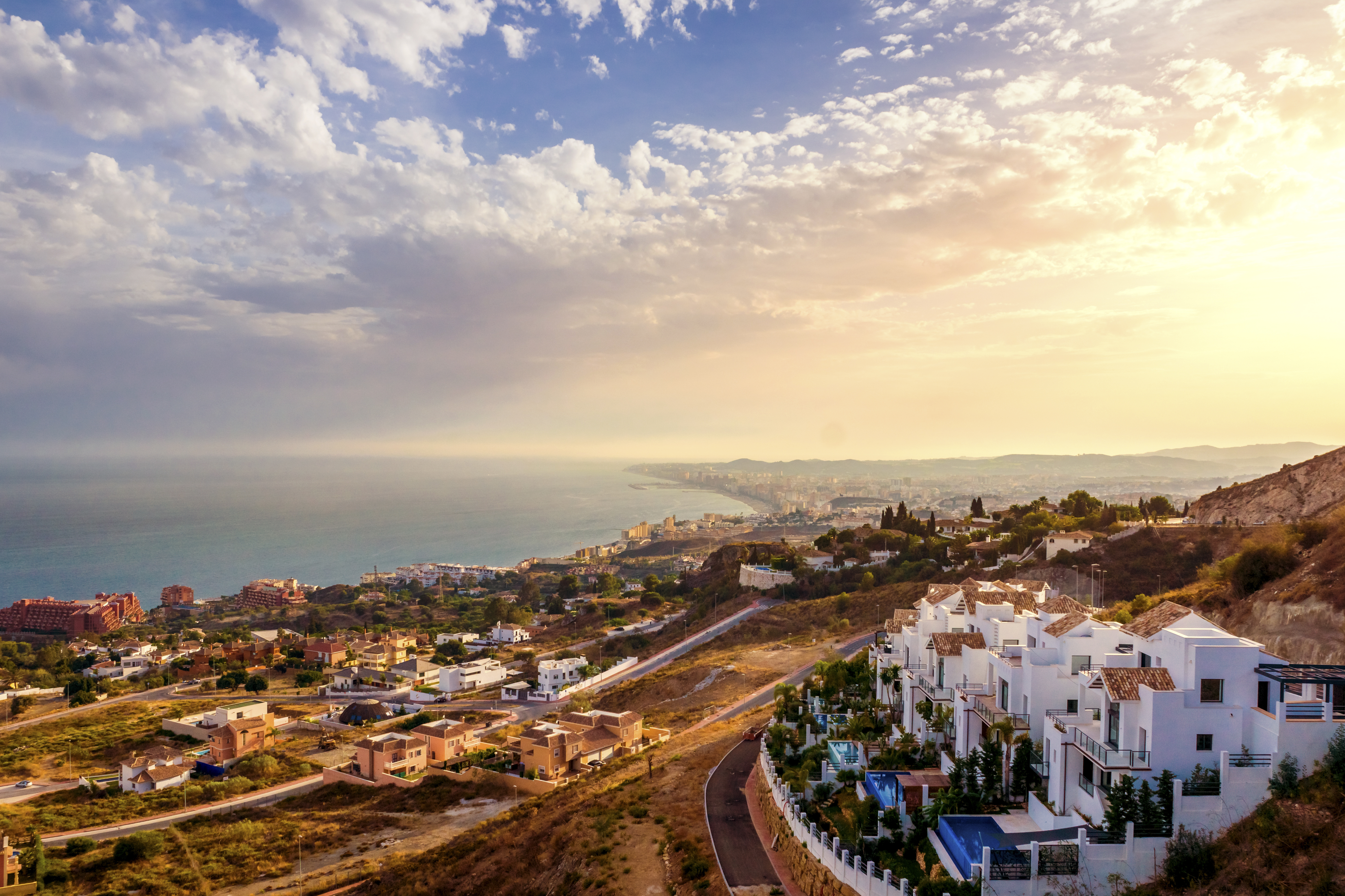 Spain, Andalusia, Malaga Province, Marbella, Panorama