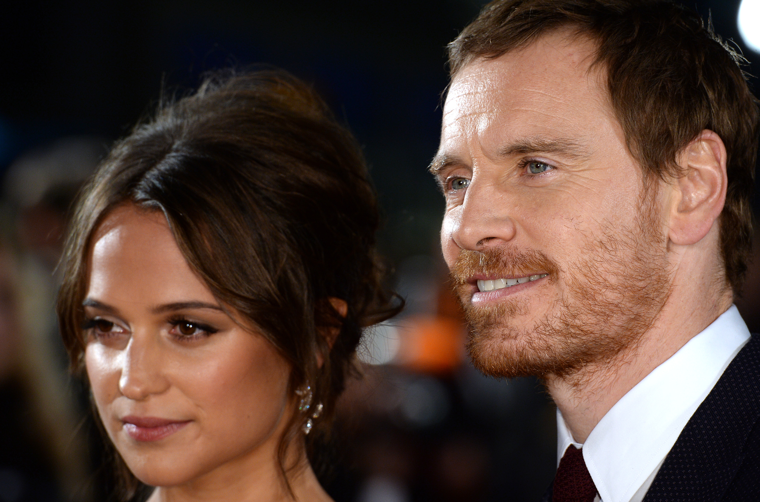 Michael Fassbender and Alicia Vikander arrive for the UK premiere of 