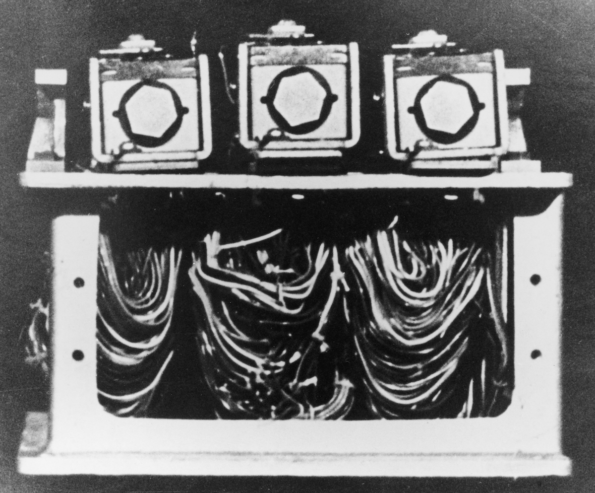 A photograph of the machine that broke Japan's Purple code, circa 1945. (Fotosearch / Getty Images)