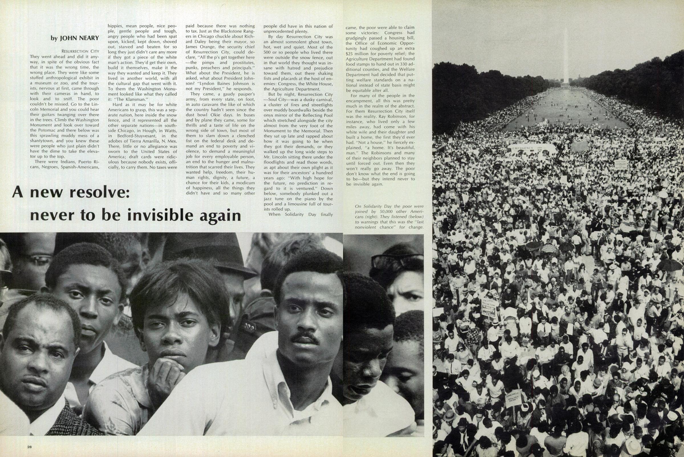 Ressurection City photo essay from LIFE magazine, June 28, 1968.