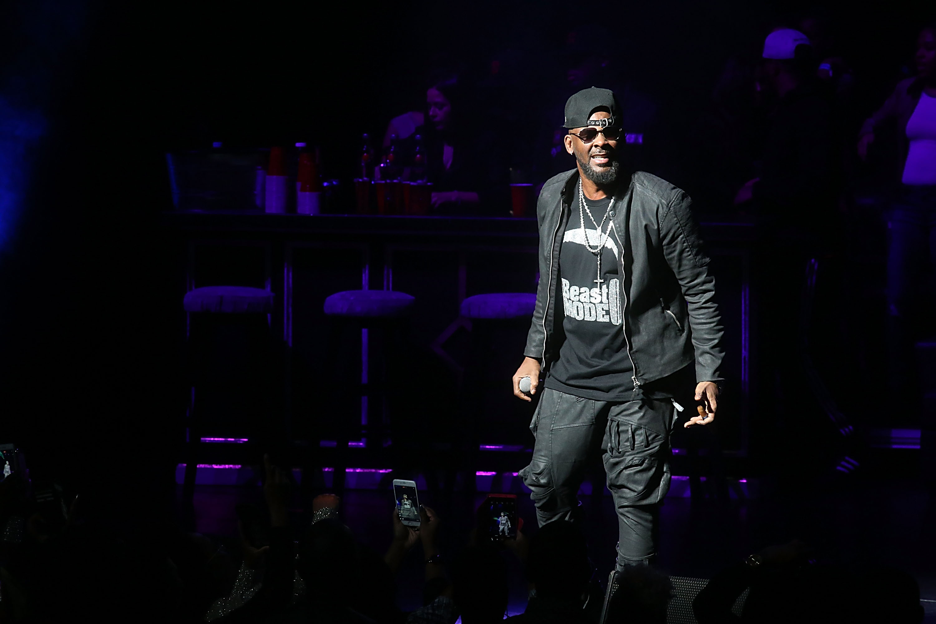 R. Kelly performs in concert at The Bass Concert Hall in Austin, on March 3, 2017. (Gary Miller—Getty Images)