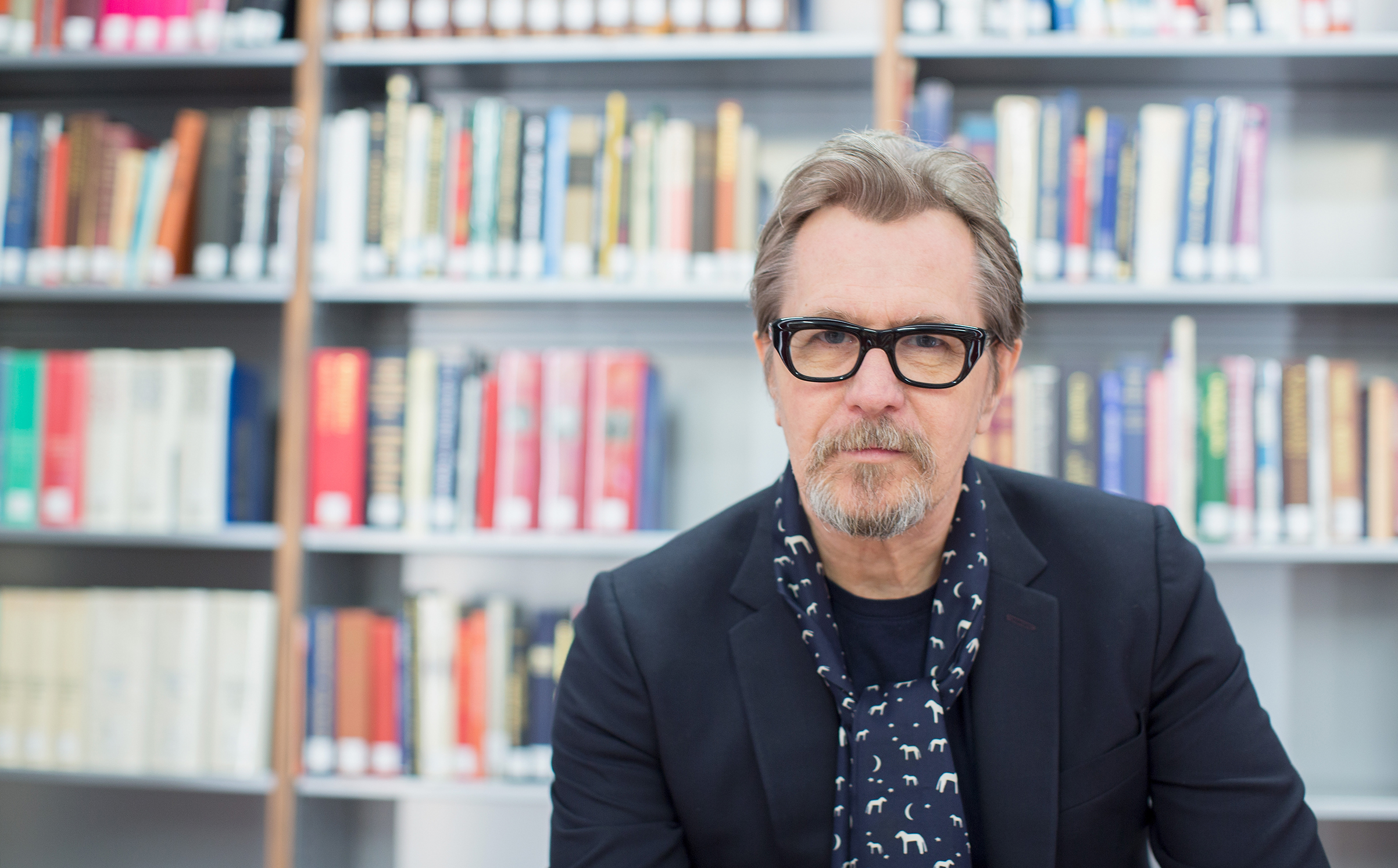 Actor Gary Oldman at Churchill Library Meet and Greet - Darkest Hour Tour at National Churchill Library and Center on November 3, 2017 in Washington, DC. (Tasos Katopodis—Focus Features/Getty Images)