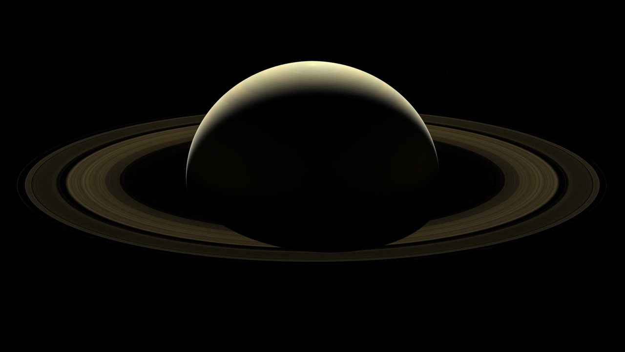 The last image of Saturn released by NASA from the Cassini probe, before it plunged into Saturn's atmosphere (NASA/JPL-Caltech/Space Science Institute)