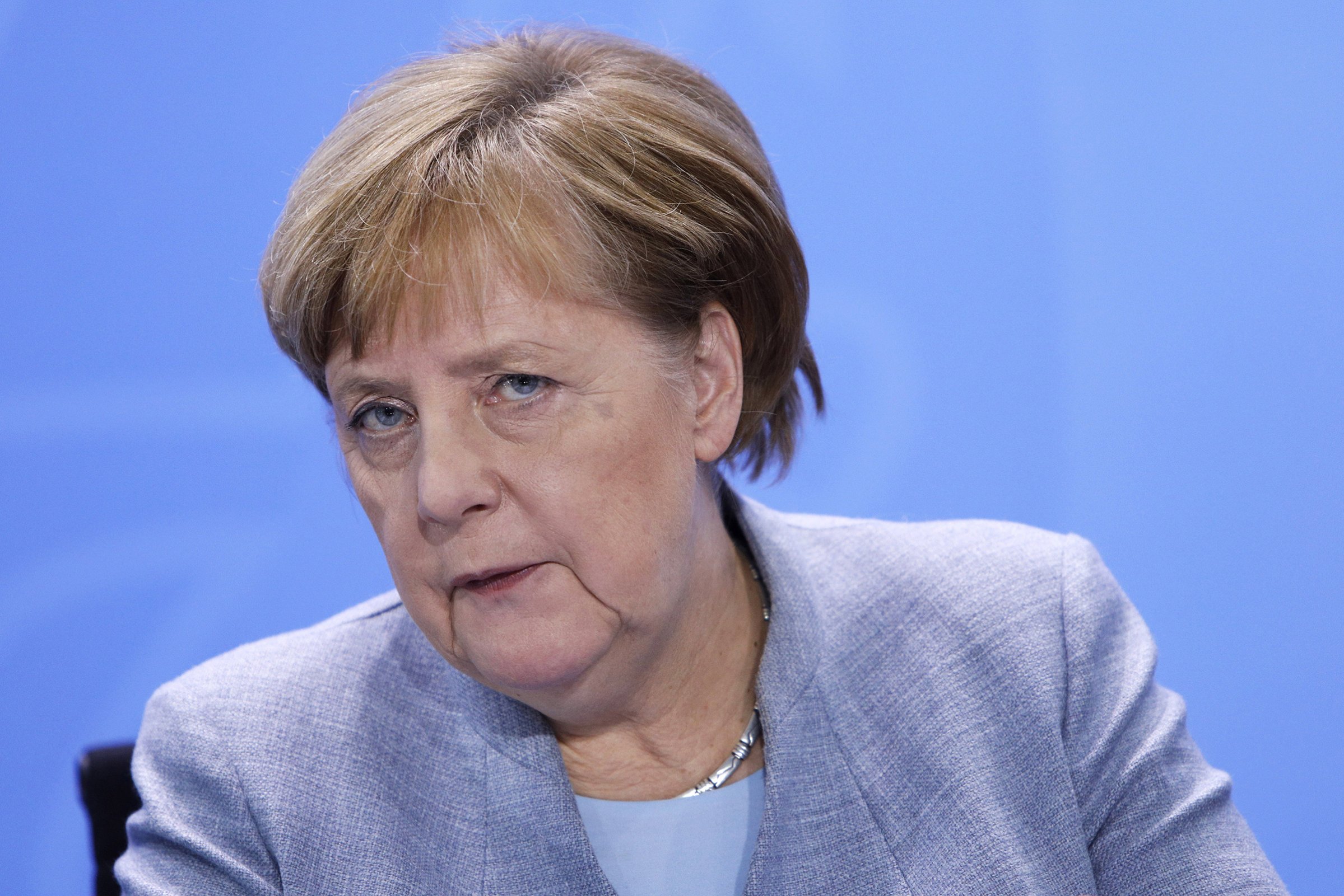 Merkel Meets With Mayors Over Air Pollution, distracted-angela-merkel-bad-for-world