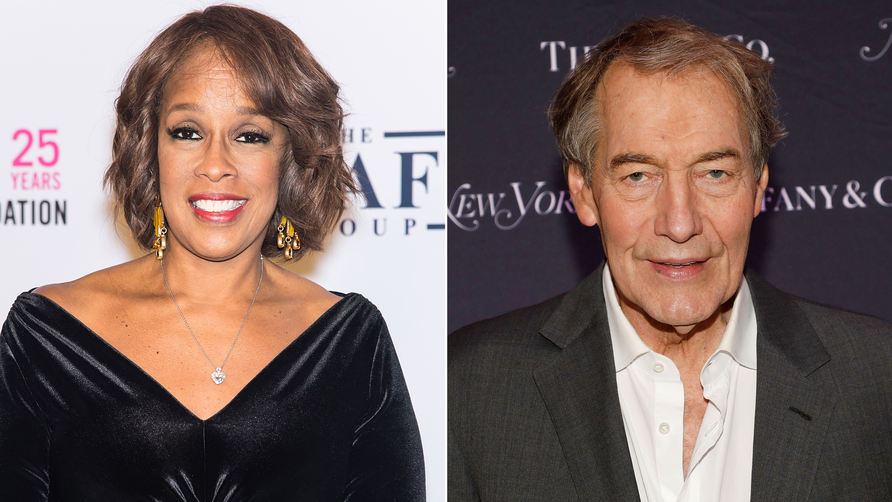Gayle King (left) and Charlie Rose (right). (Gilbert Carrasquillo—FilmMagic/Getty Images; Taylor Hill—FilmMagic/Getty Images)