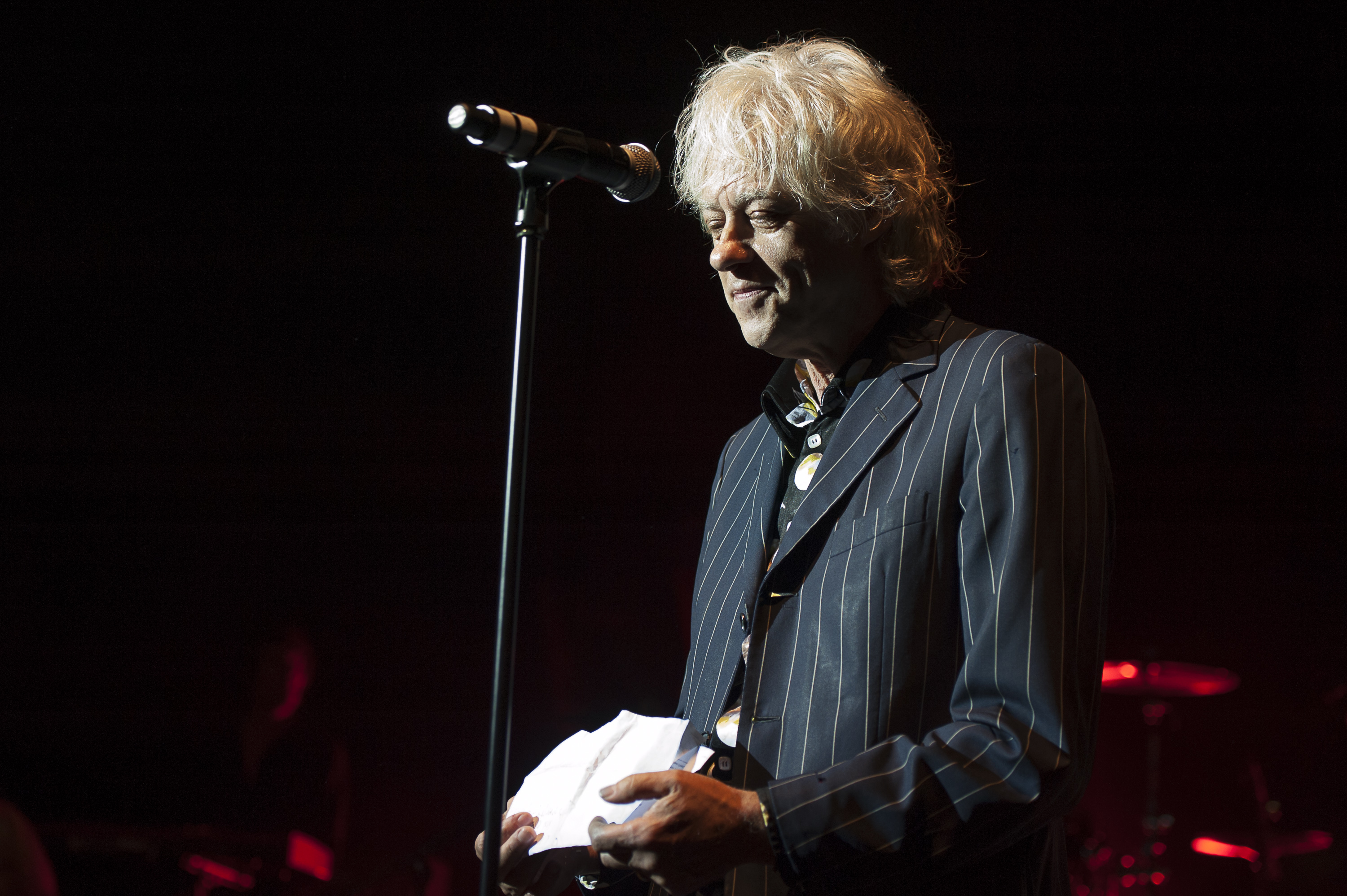 LONDON, ENGLAND - SEPTEMBER 08:  Bob Geldof of Dave Stewart And Friends perform at O2 Shepherd's Bush Empire on September 8, 2017 in London, England.  (Photo by Imelda Michalczyk/Redferns) (Imelda Michalczyk—Redferns)