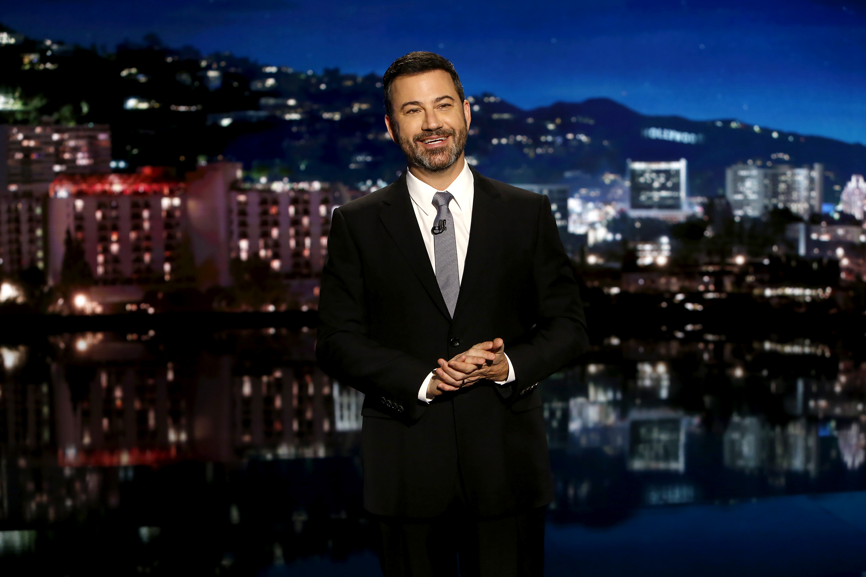Still from Jimmy Kimmel Live, which airs every weeknight at 11:35 p.m. EST. (Randy Holmes—ABC via Getty Images)