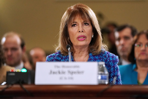 Rep. Jackie Speier (D-CA) testifies before the House Administration Committee in the Longworth House Office Building on Capitol Hill November 14, 2017 in Washington, DC. (Chip Somodevilla—Getty Images)