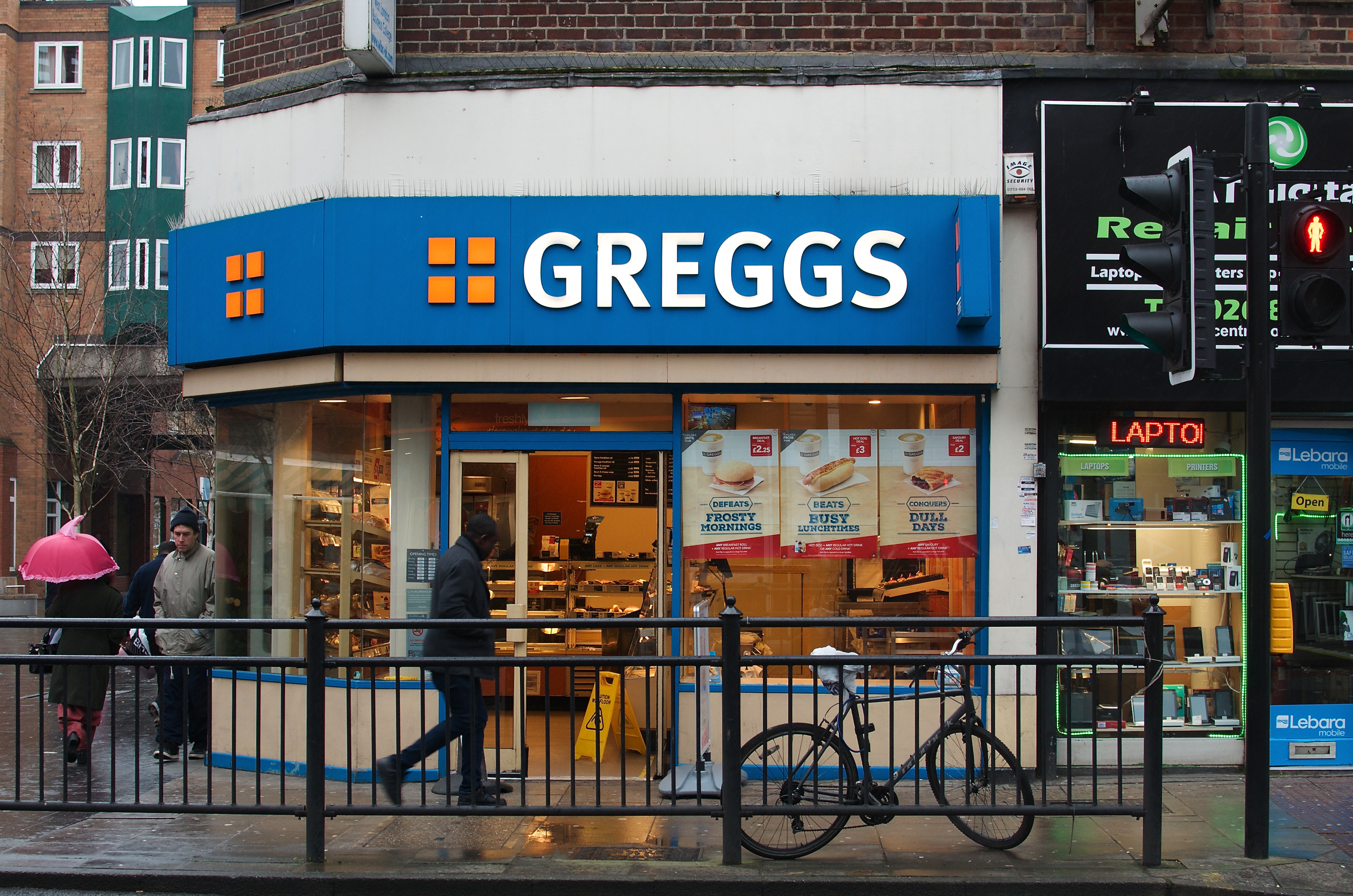 Greggs, West Ealing, London (Sarah Morgan—Moment Editorial/Getty Images)
