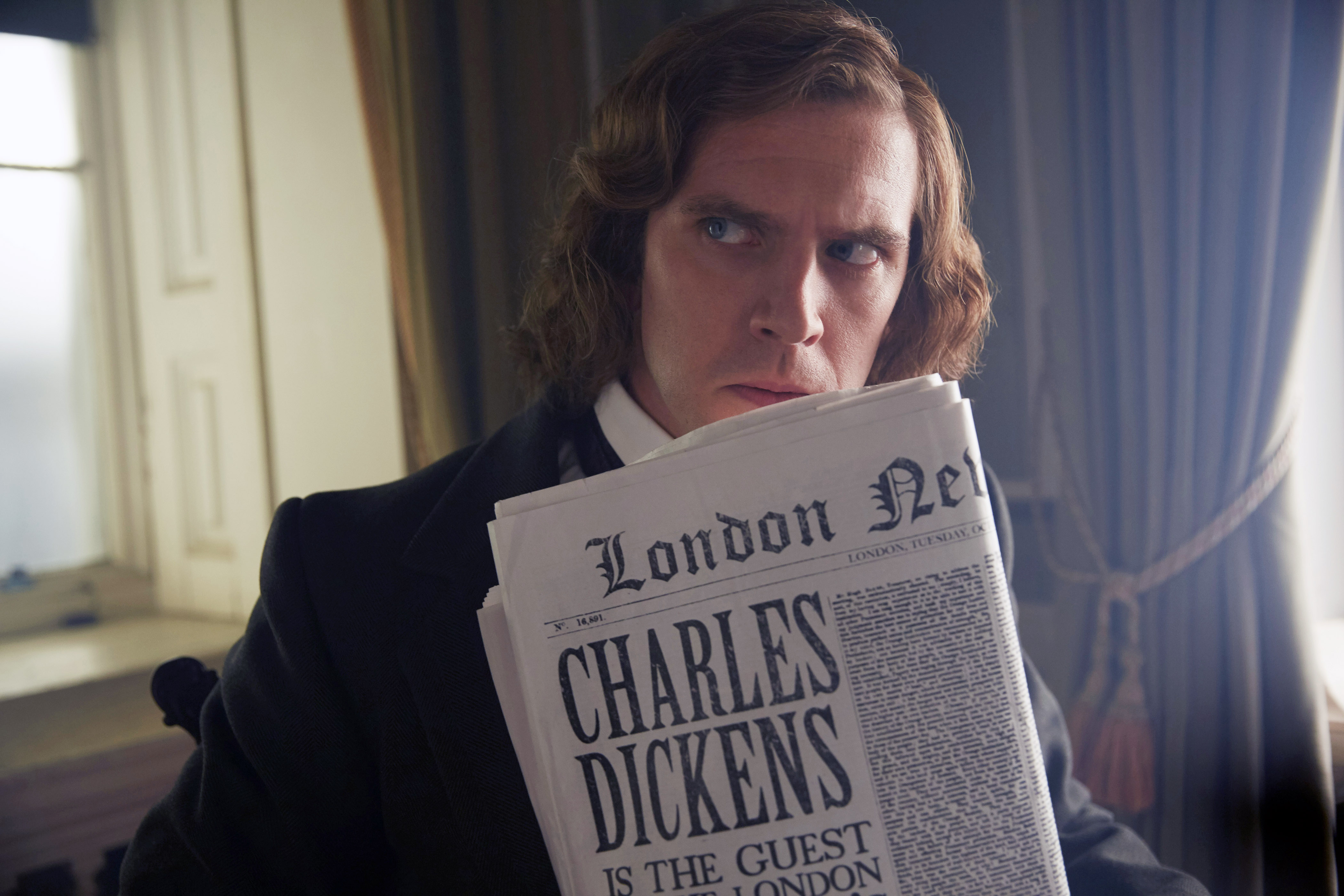 Dan Stevens as Charles Dickens. (Courtesy Everett Collection)