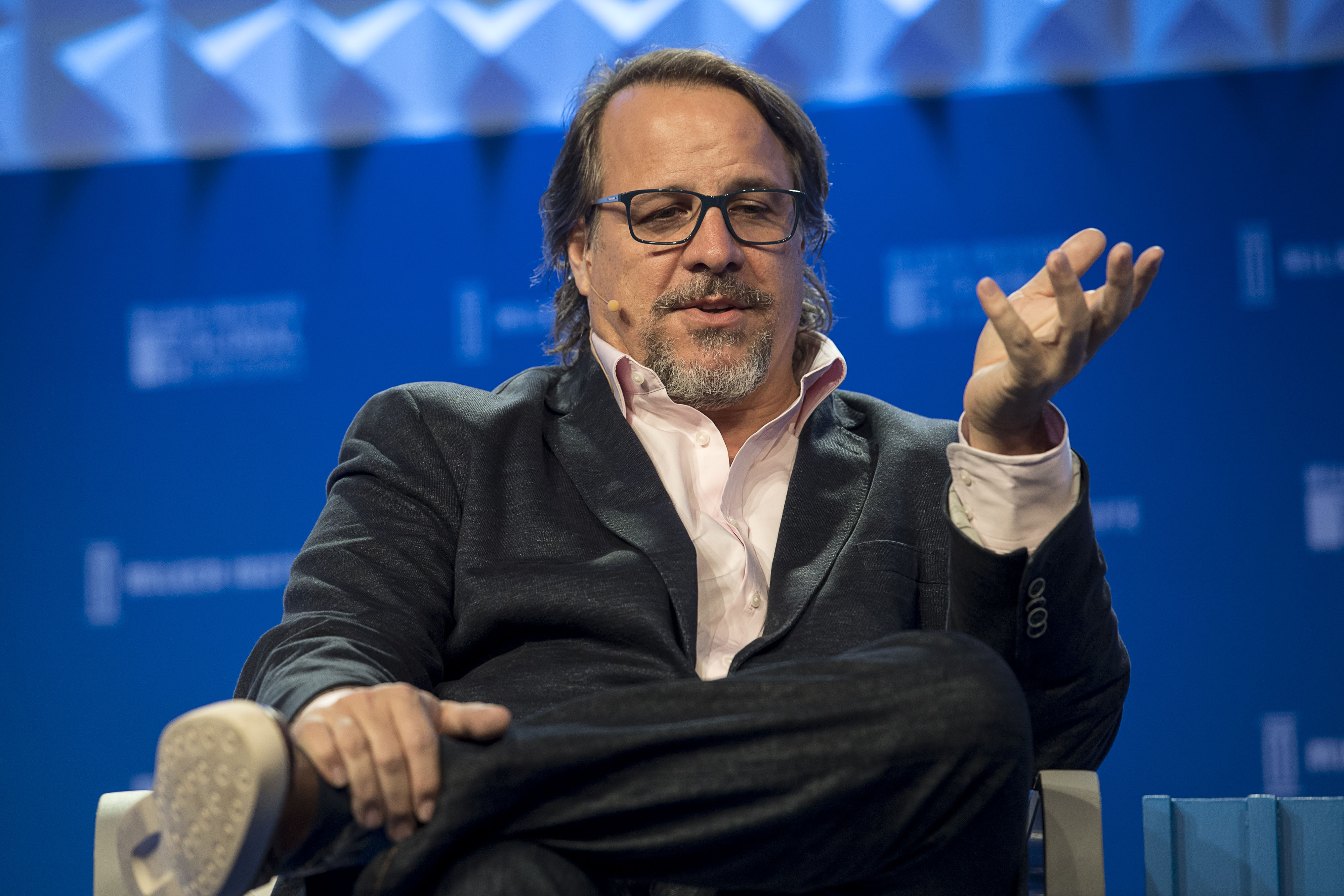 Michael Ferro, chairman and chief executive officer of Merrick Ventures LLC, speaks at the Milken Institute Global Conference in Beverly Hills, California, U.S., on Wednesday, May 3, 2017. (Bloomberg—Bloomberg via Getty Images)