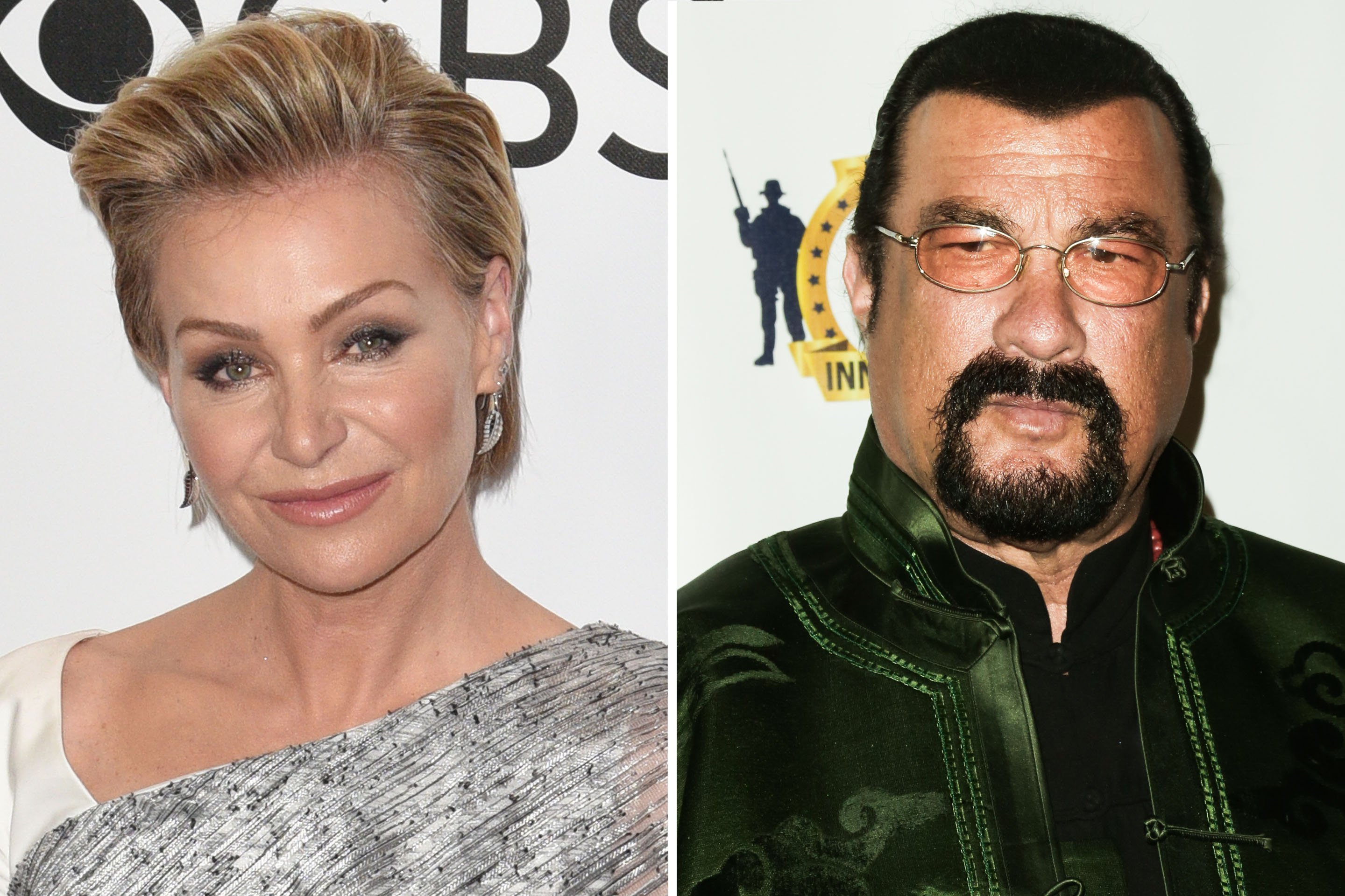 Actress Portia de Rossi claims Steven Seagal unzipped his pants in front of her during an audition. (Getty Images)