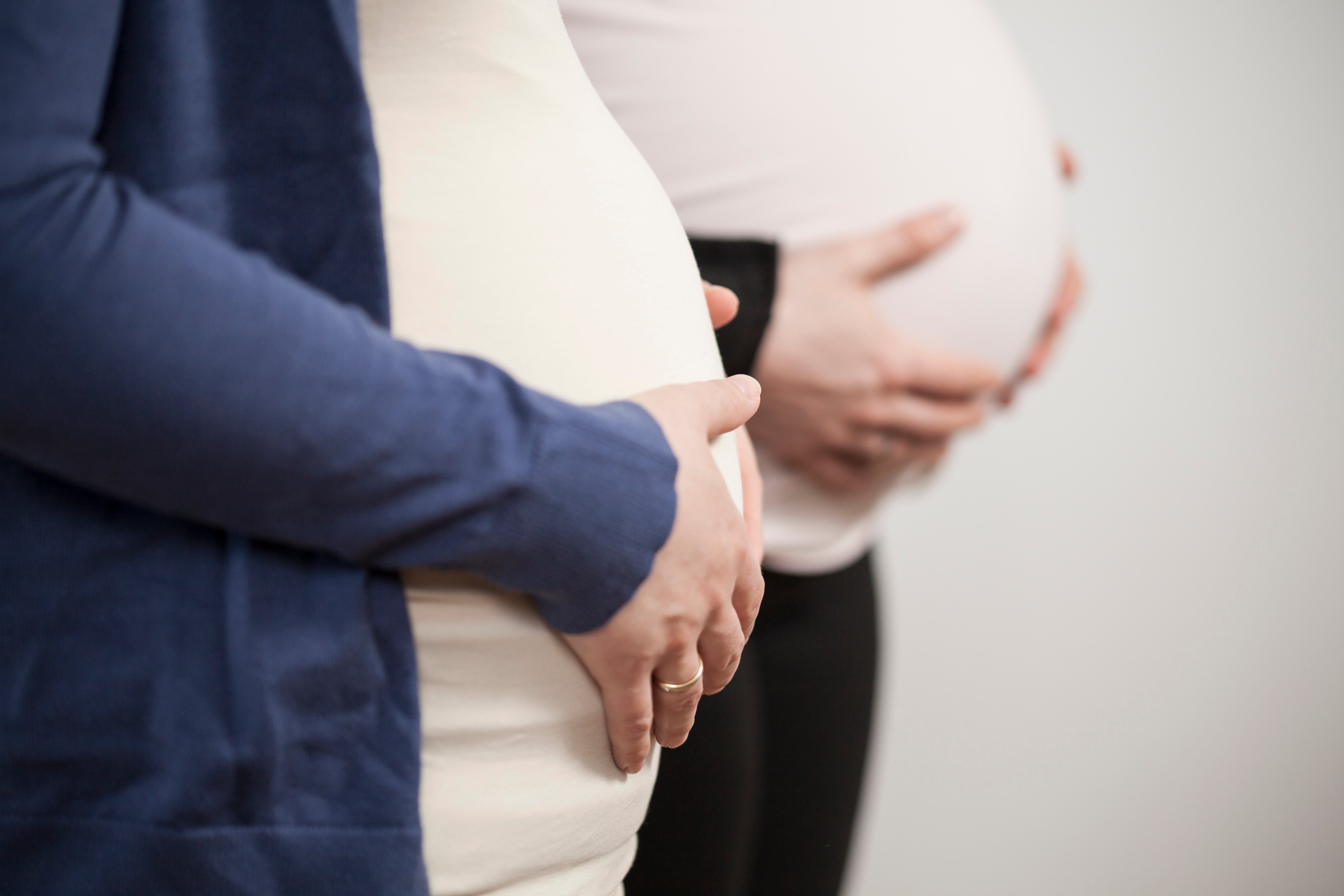 Two pregnant women. (Prisma Bildagentur&mdash;UIG via Getty Images)