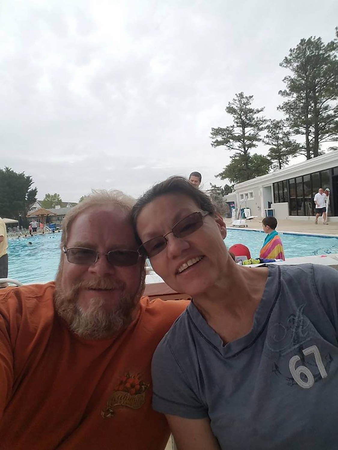 Husband R. Scott Marshall and wife Karen Marshall, victims of the mass shooting at the First Baptist Church in Sutherland Springs, Texas, are seen in this handout photo obtained Nov. 7, 2017.