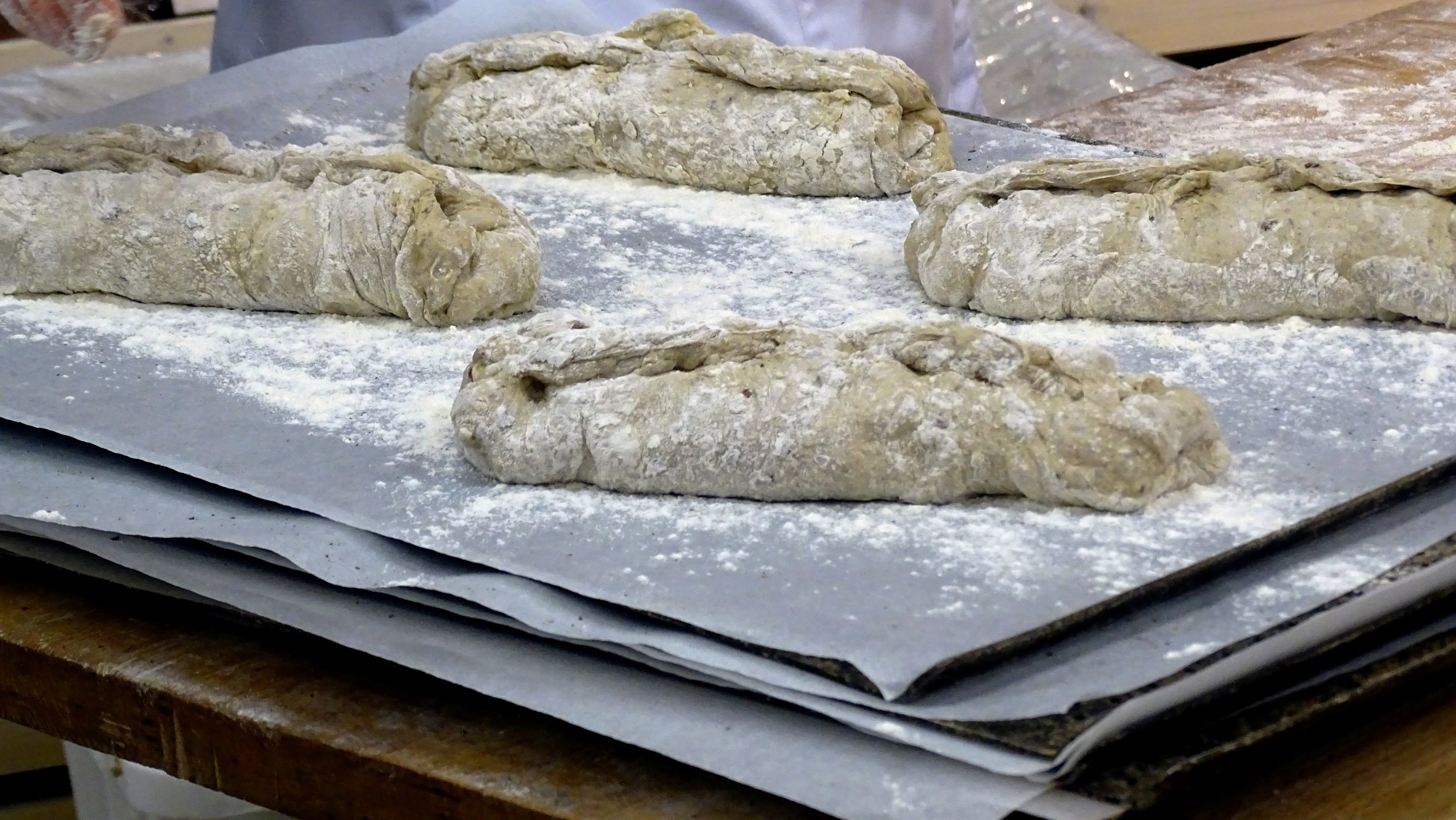 The first mass-delivered bread made of insects are seen at the Finnish food company Fazer bakery in Helsinki