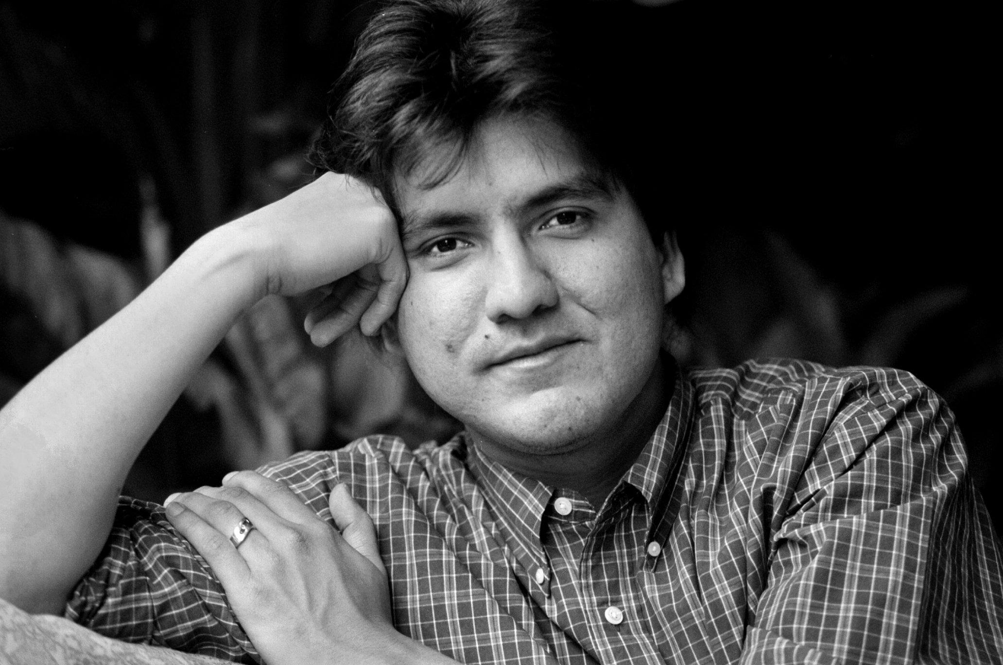 Sherman Alexie is the writer/director of 'Smoke Signals,' a film about Native American Indians opening next Friday. (The Washington Post—Washington Post/Getty Images)