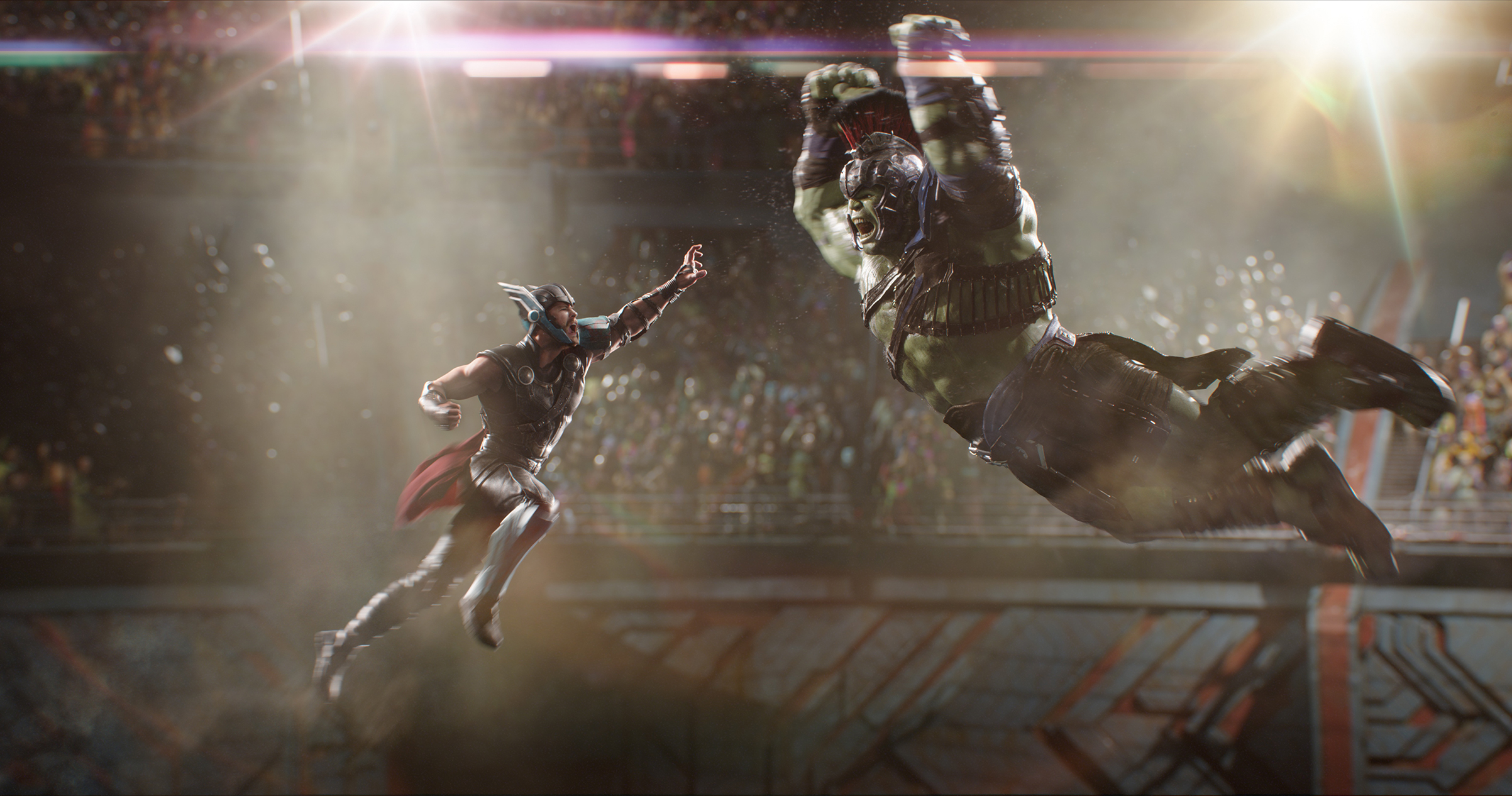 Thor (Hemsworth)and the Hulk (Ruffalo)finally answer the question (Marvel Studios)