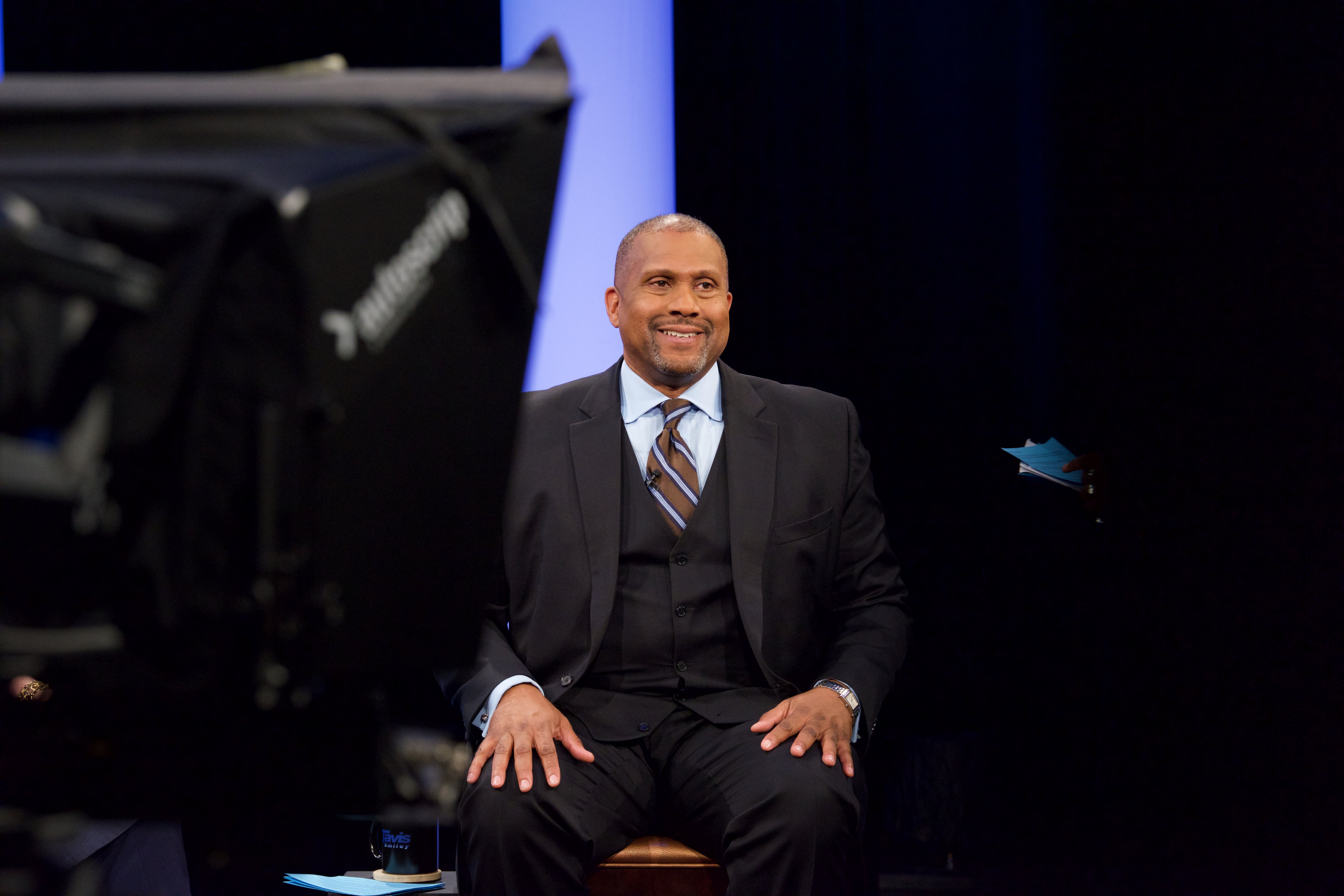 Broadcaster/Producer Tavis Smiley serves as host and moderator on Courting Justice With Tavis Smiley on December 8, 2016 in Cleveland, Ohio. (Earl Gibson III—Getty Images)