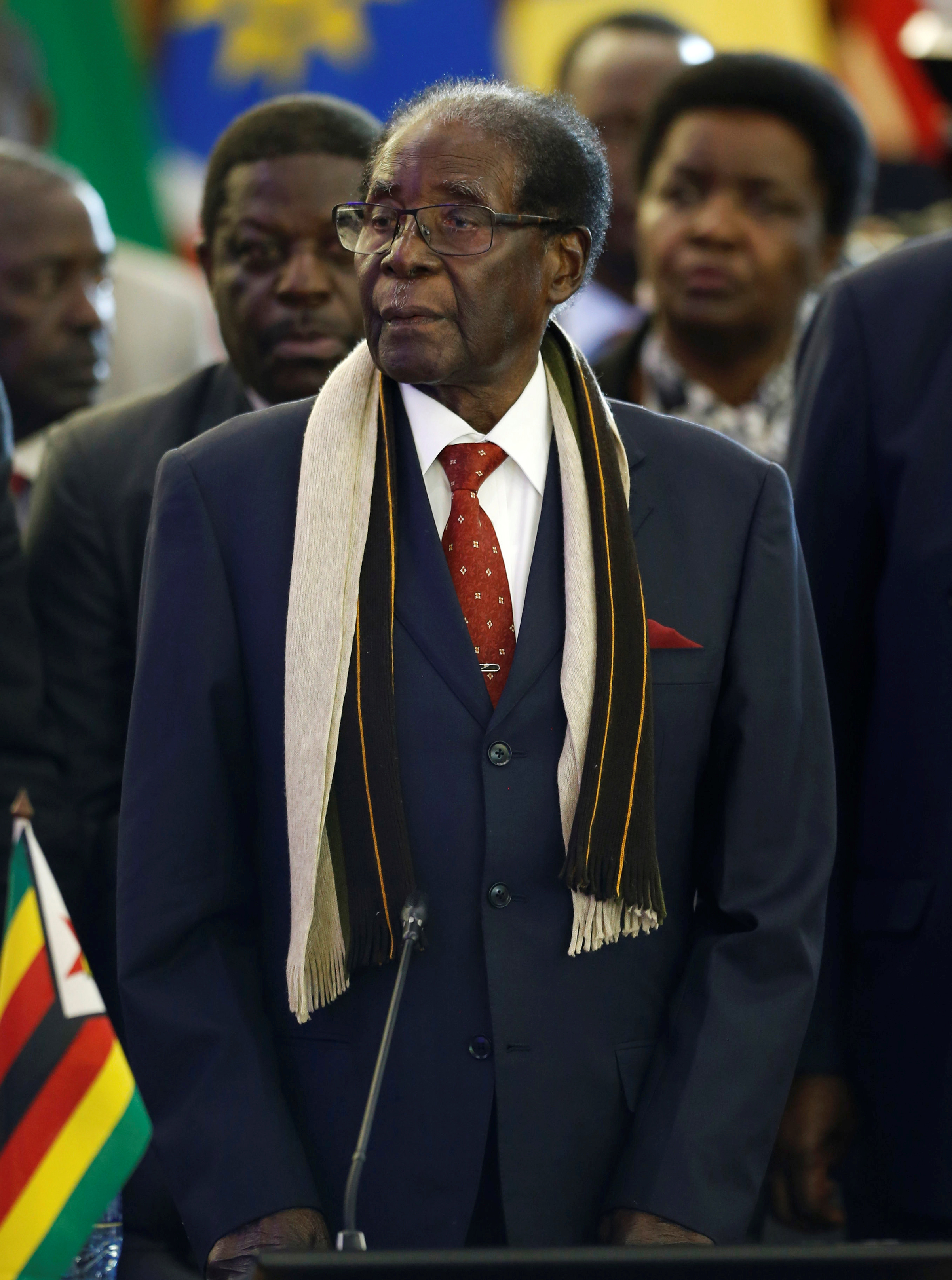 Zimbabwean President Robert Mugabe attends the 37th Ordinary SADC Summit of Heads of State and Government in Pretoria, South Africa, August 19, 2017. (Siphiwe Sibeko—REUTERS)