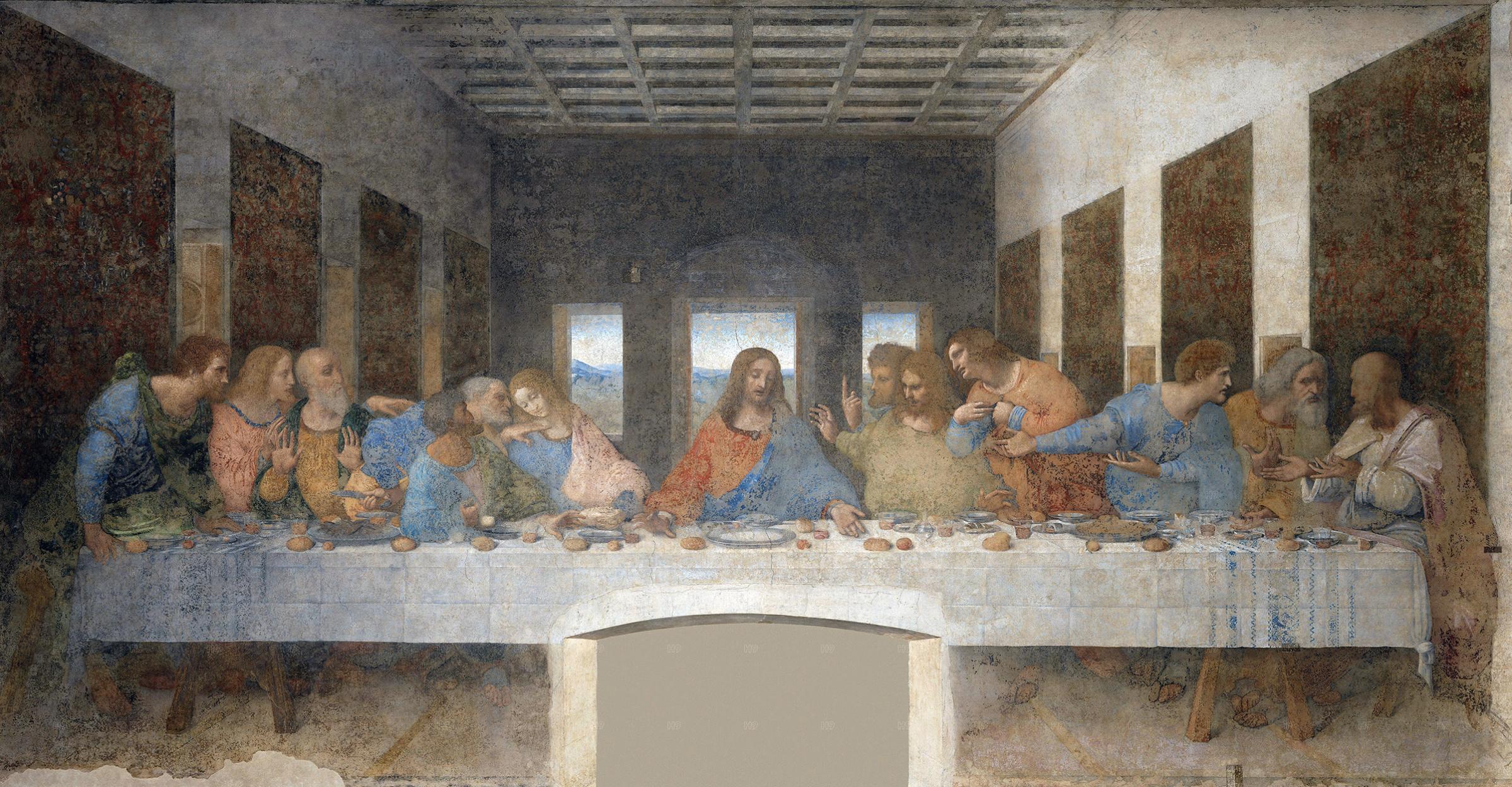 Leonardo da Vinci started painting his famous Last Supper mural in Milan in 1495