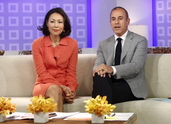 Ann Curry and Matt Lauer appear on NBC News' TODAY show