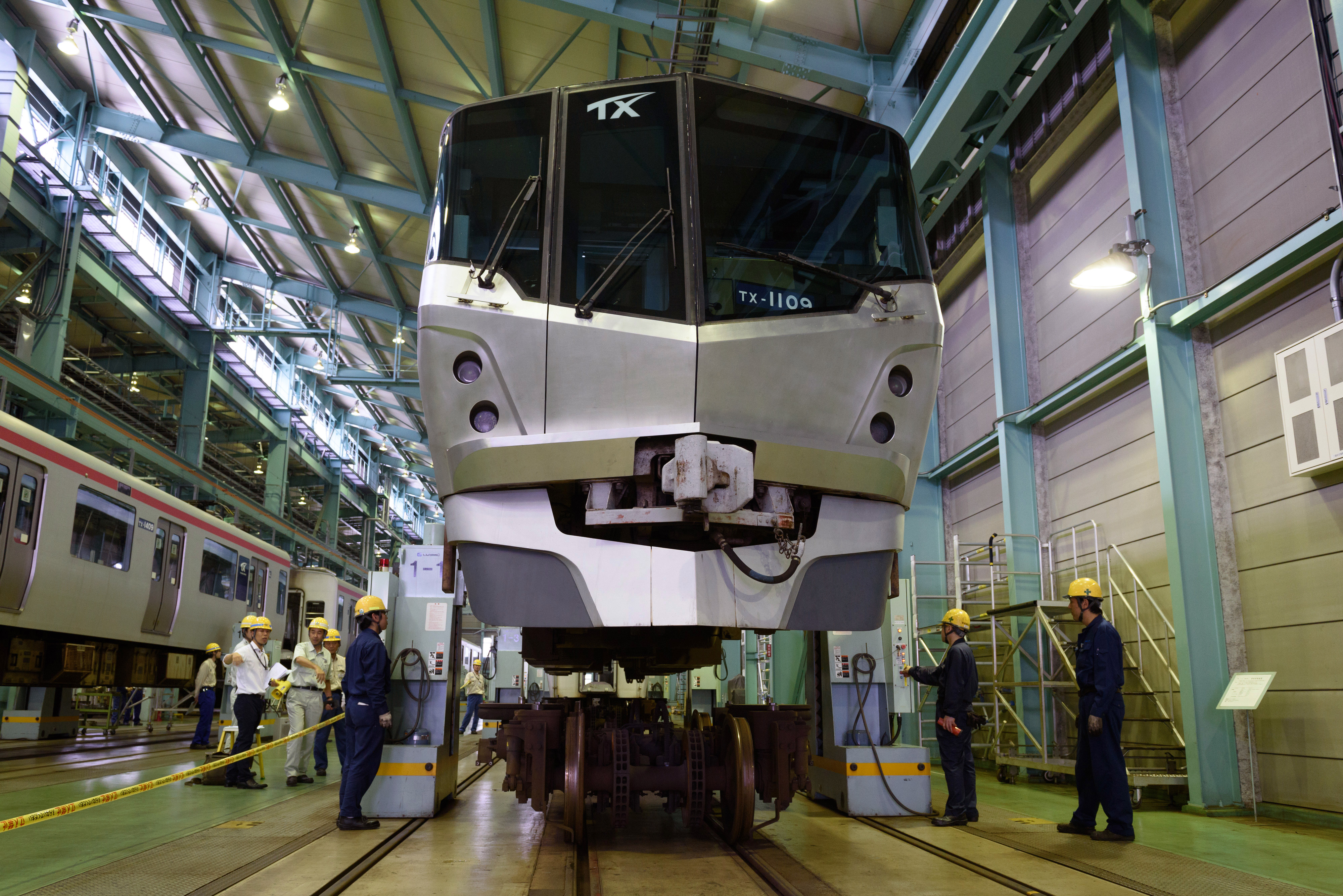 A Tsukuba Express TX-1000 series train (Bloomberg&mdash;Bloomberg via Getty Images)