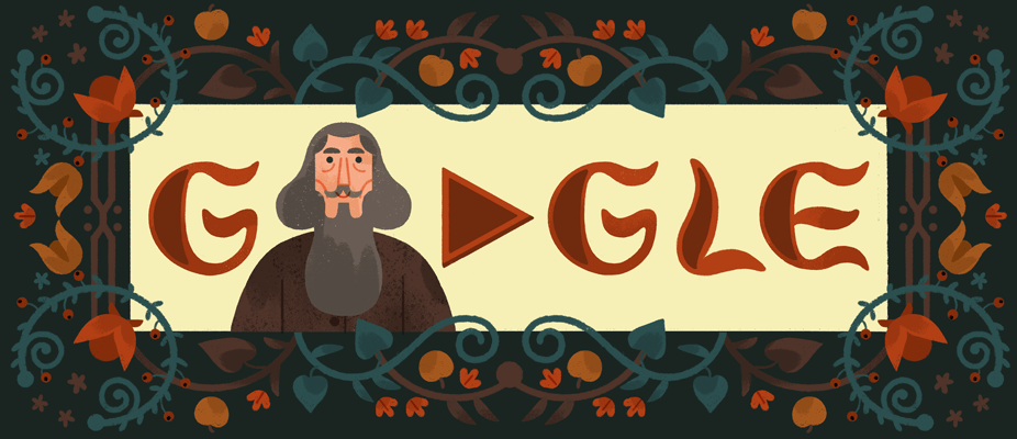 Google's November 22, 2017 Doodle celebrates the lifework of Russian lexicographer Vladimir Dal. (Google)
