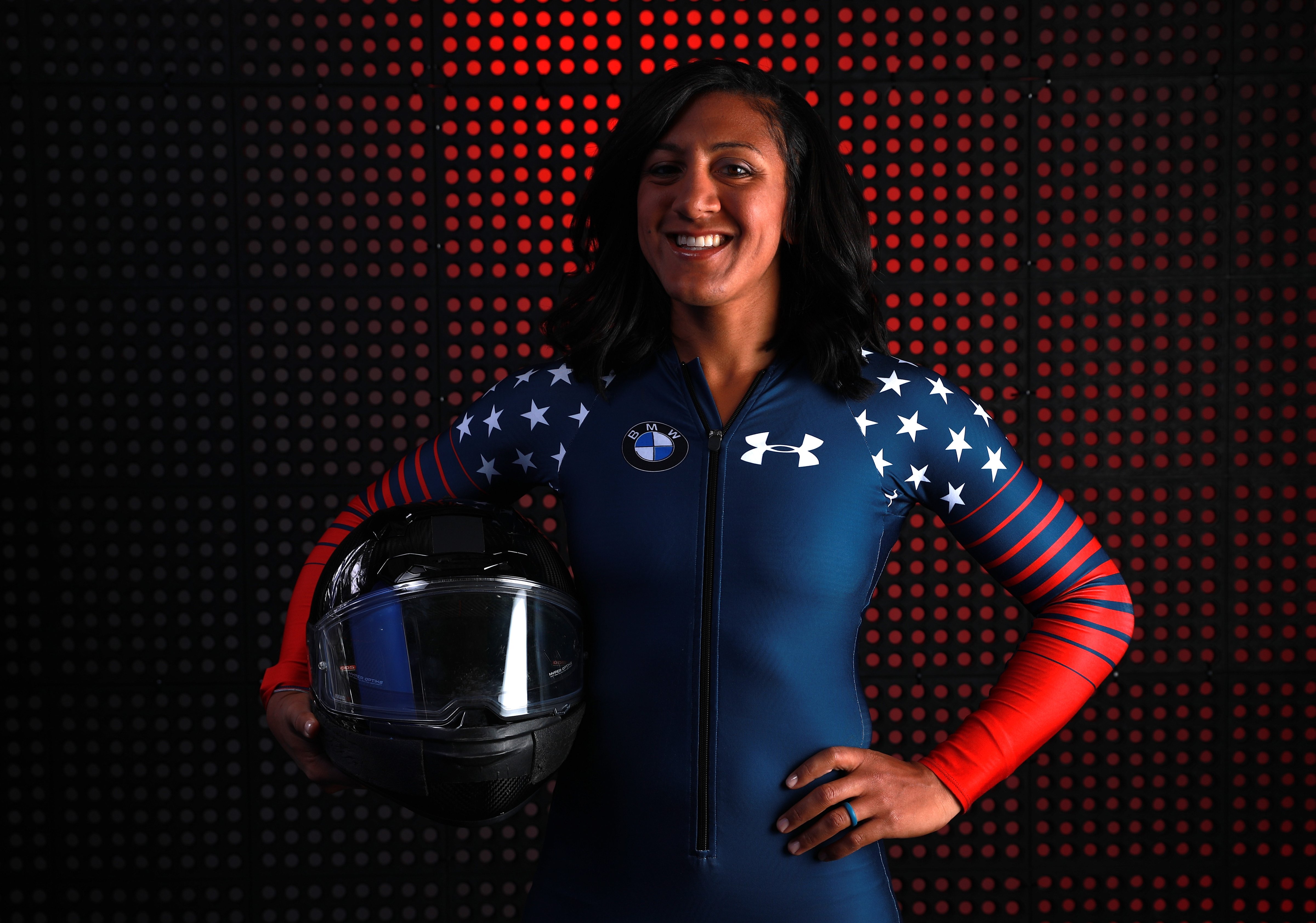 Bobsledder Elana Meyers Taylor poses for a portrait during the Team USA Media Summit ahead of the PyeongChang 2018 Olympic Winter Games on September 25, 2017 in Park City, Utah. Tom Pennington—Getty Images. (Tom Pennington—Getty Images.)