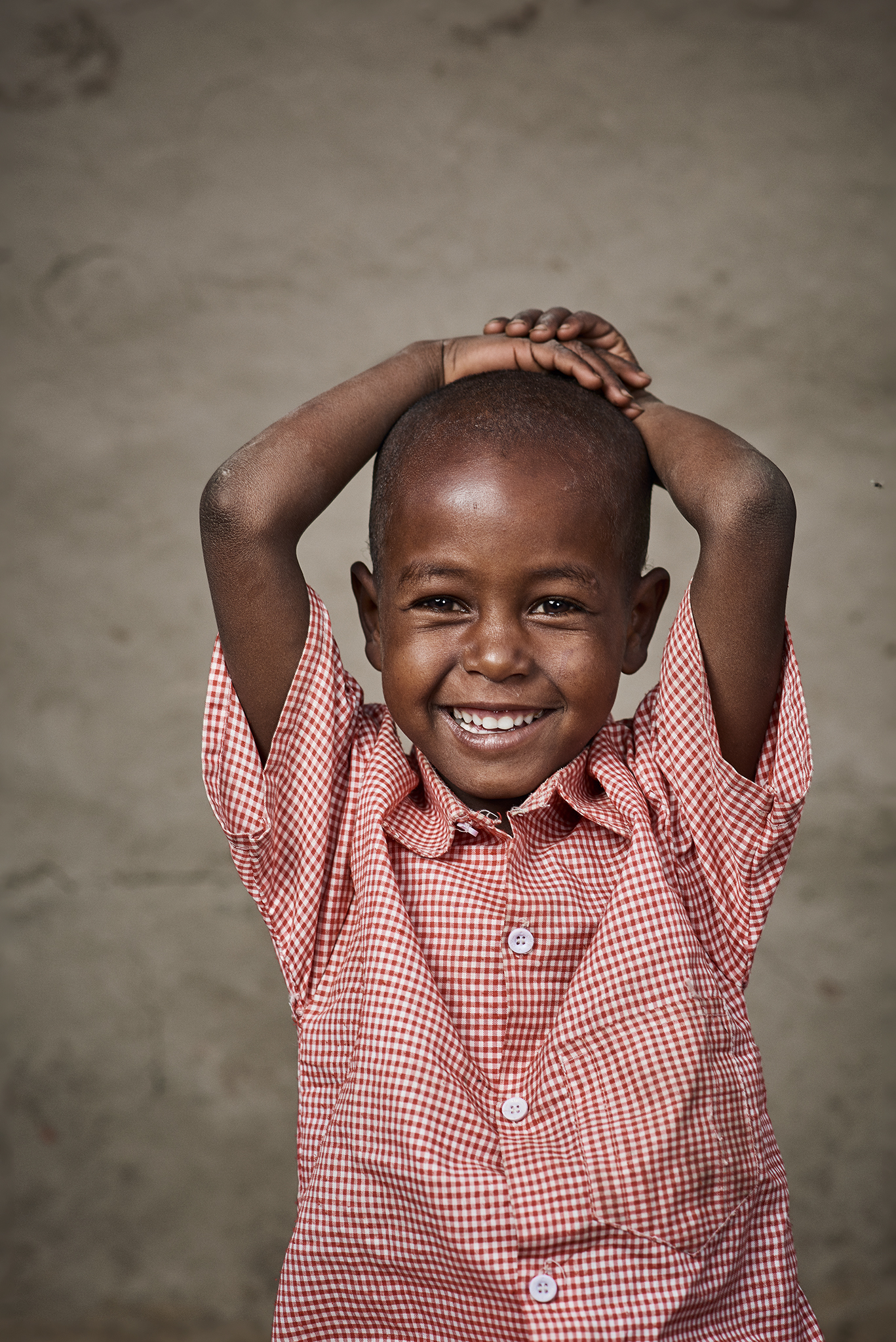 Mohamad Nasir, 5, poses for a portrait in Ethiopia on Oct. 19, 2017.