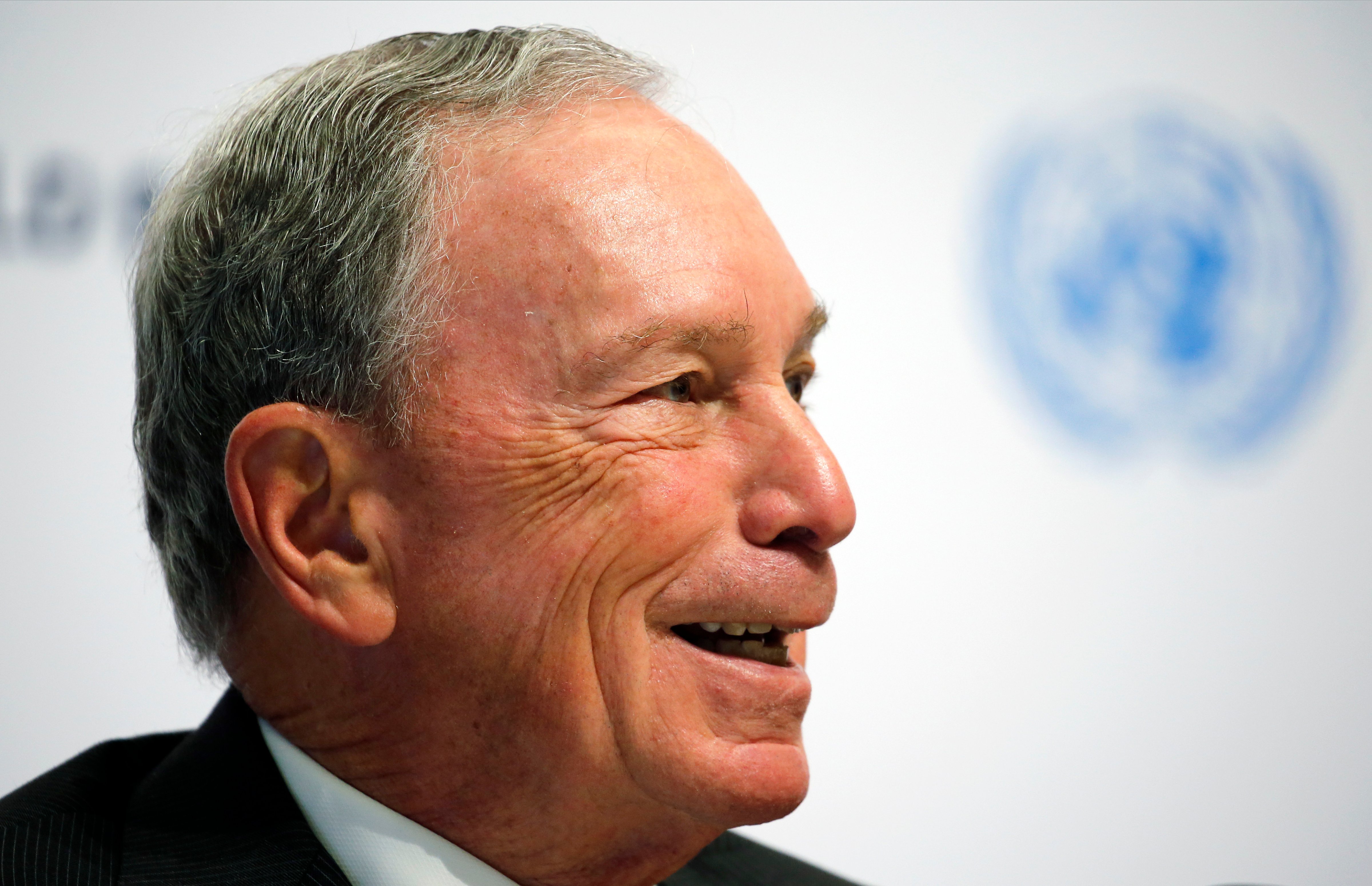 Special envoy to the United Nations for climate change Michael Bloomberg attends a press conference during the One Planet Summit at the Seine Musicale on the Ile Sequin on Dec. 12 in Boulogne-Billancourt, France (Chesnot—Getty Images)