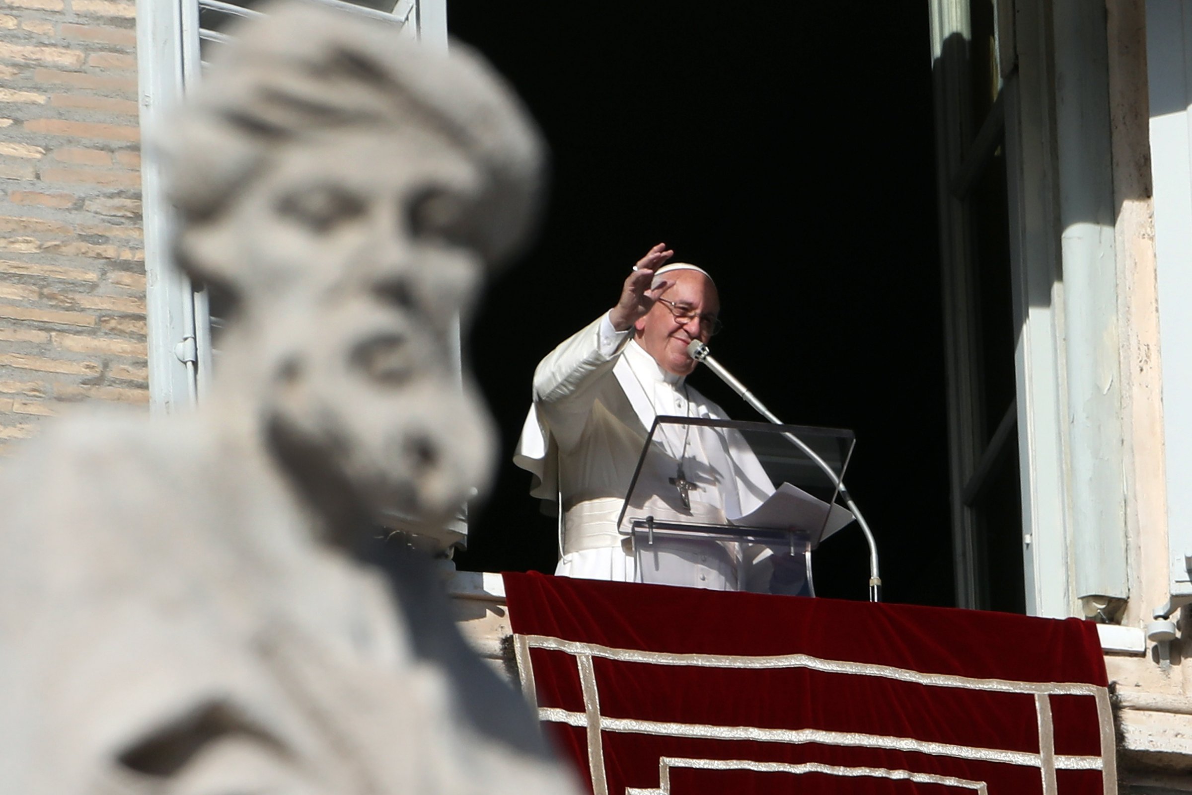 Pope Francis Delivers His Sunday Angelus Blessing