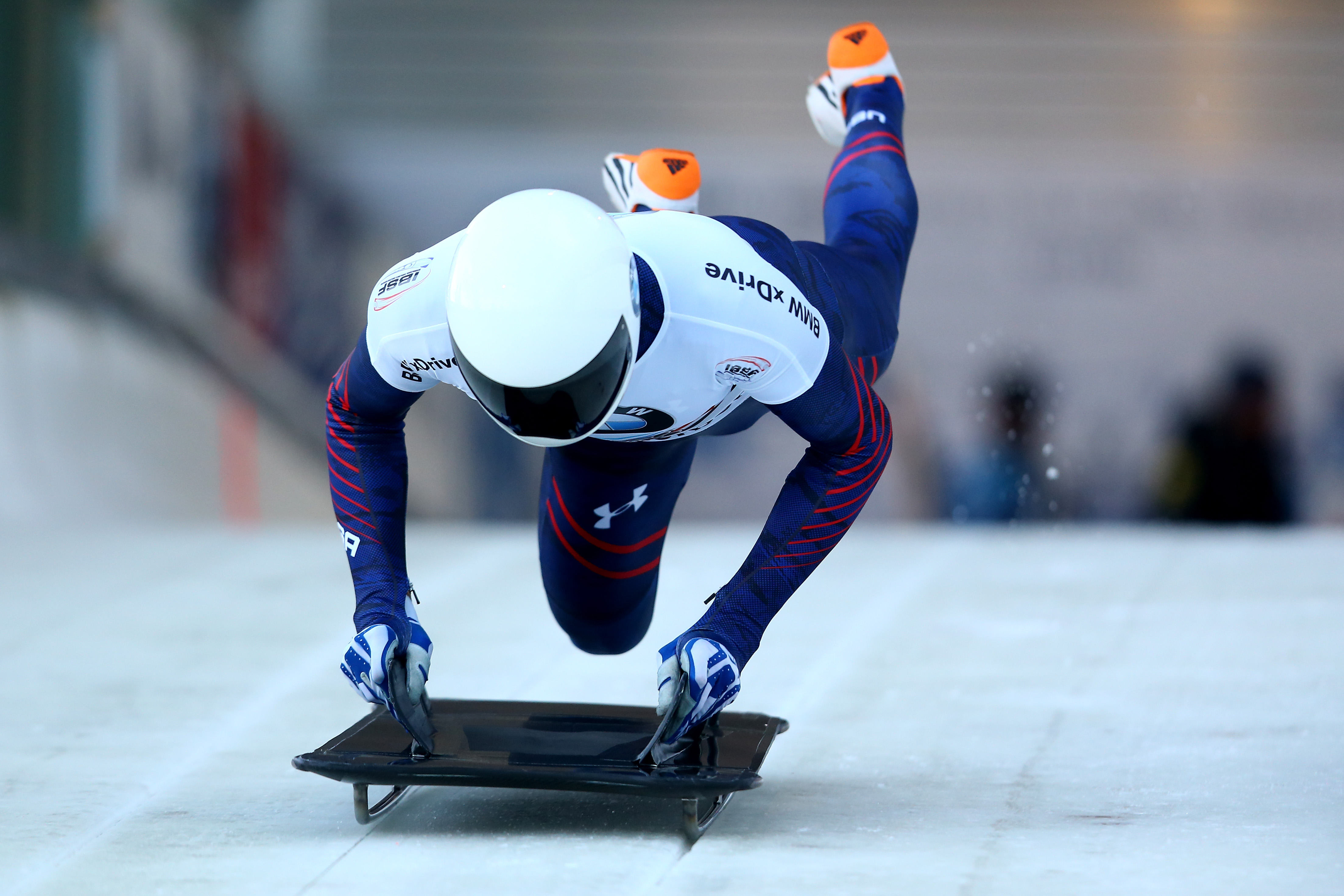 Matthew Antoine of United States competes in his first run of the men's skeleton competition during the BMW IBSF Bob &amp; Skeleton Worldcup at Veltins Eis-Arena on December 4, 2015 in Winterberg, Germany. Christof Koepsel—Bongarts/Getty Images. (Christof Koepsel—Bongarts/Getty Images.)
