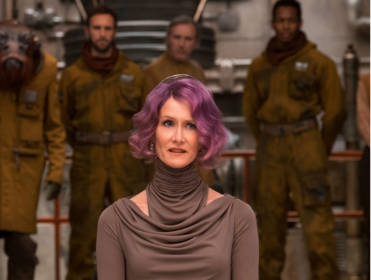 Laura Dern is Vice Admiral Holdo in THE LAST JEDI.