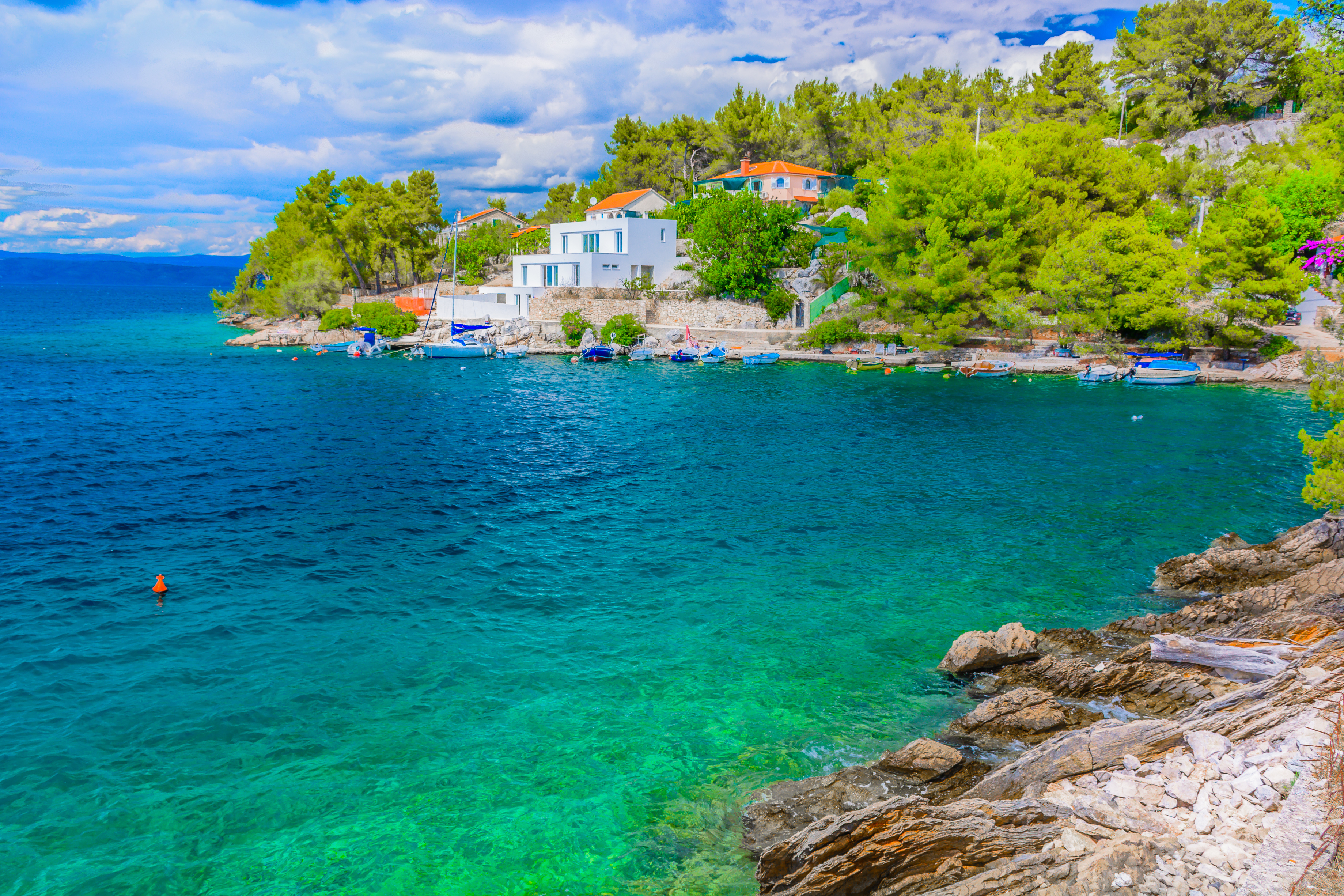A hidden bay on the island of Solta, Croatia (Getty Images)