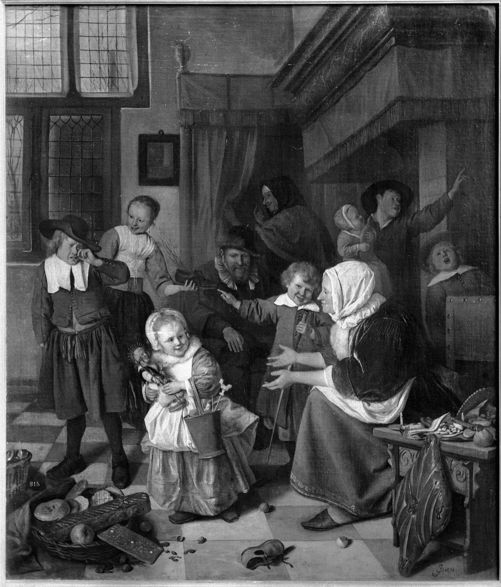 St Nicholas's day, by Jan Steen (1626-1679). Ams