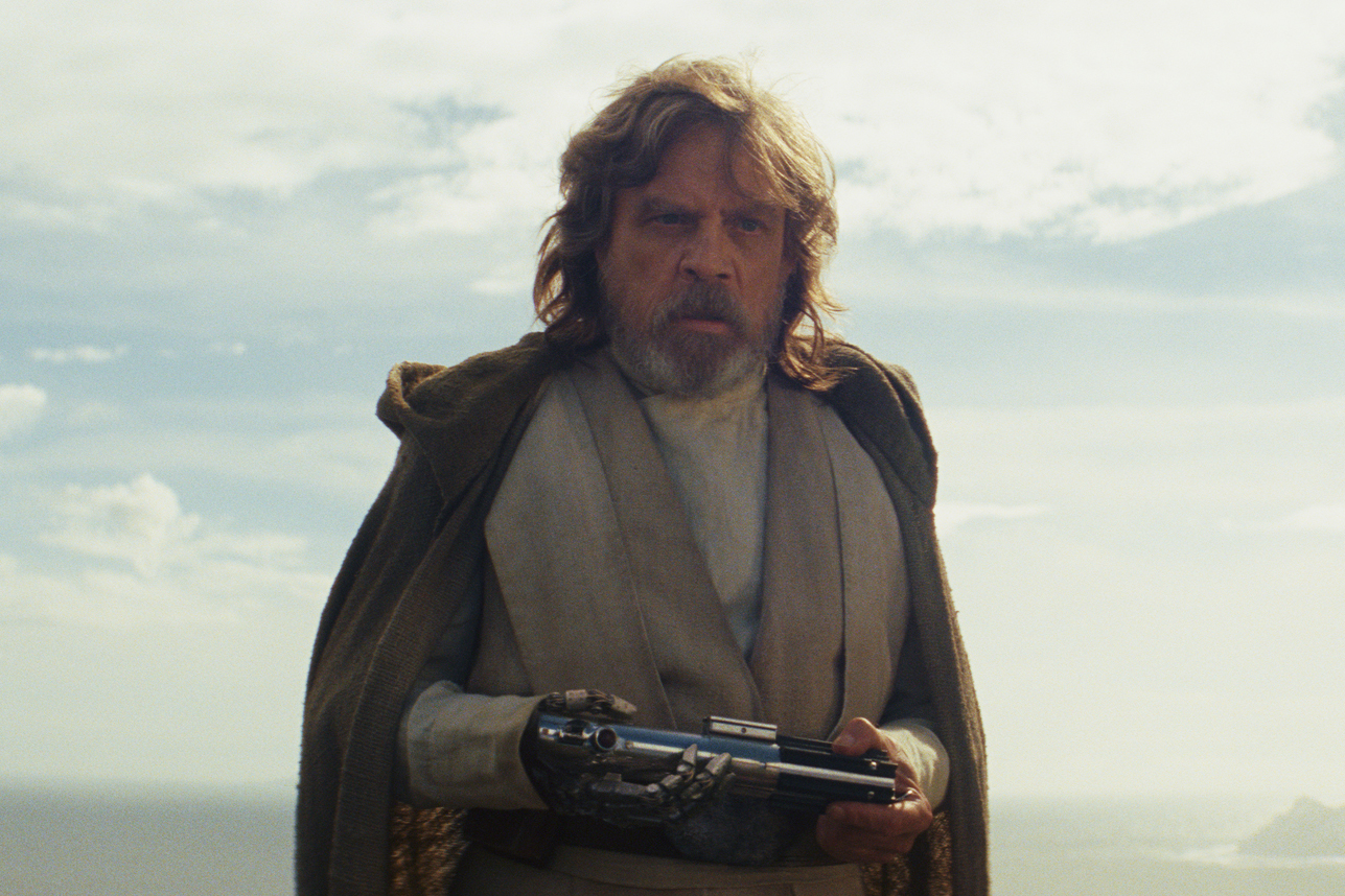 Luke Skywalker (Mark Hamill) in Star Wars: The Last Jedi (Lucasfilm Ltd)
