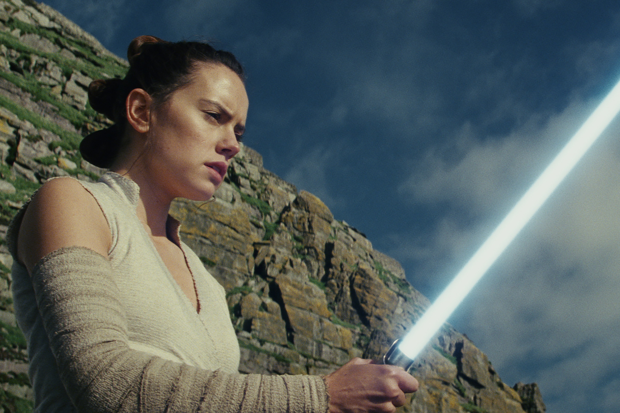 Rey (Daisy Ridley) in Star Wars: The Last Jedi (Lucasfilm Ltd)