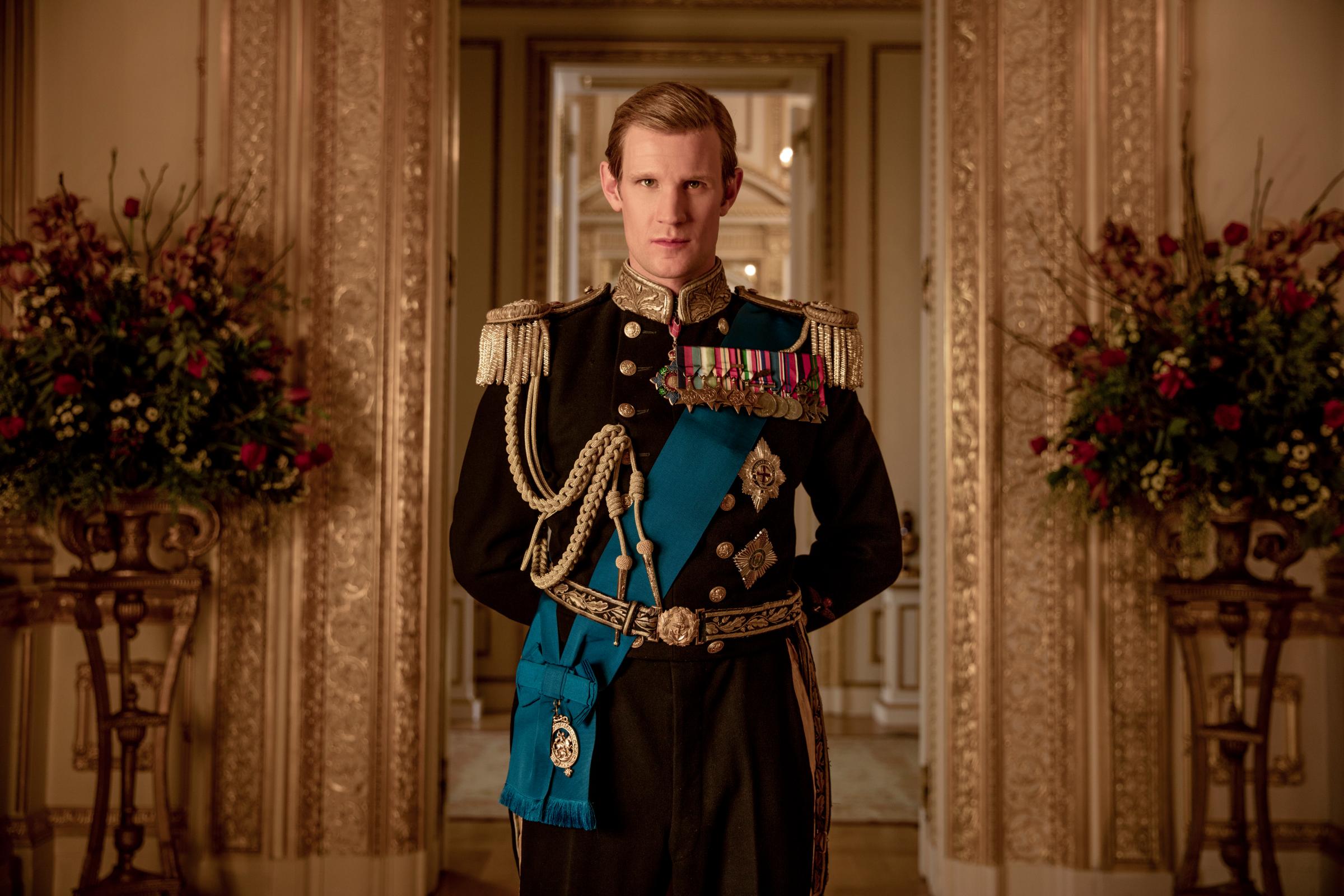 Matt Smith as Prince Philip in The Crown.