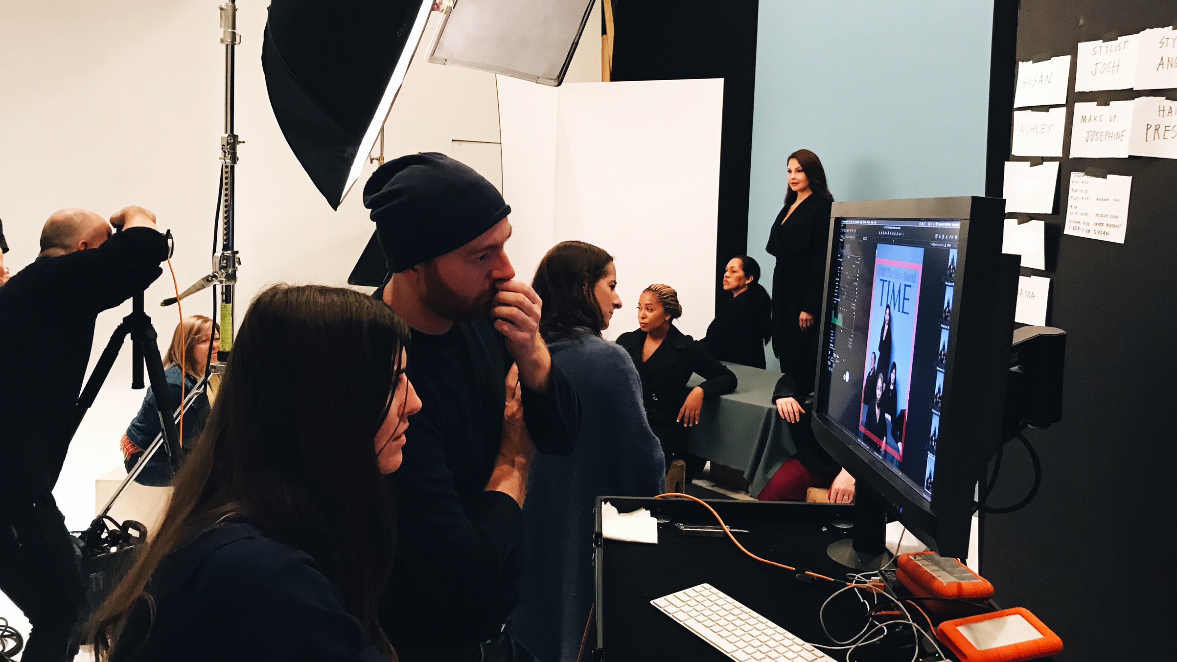 Behind the scenes of the Person of the Year cover shoot, San Francisco, Nov. 19, 2017.