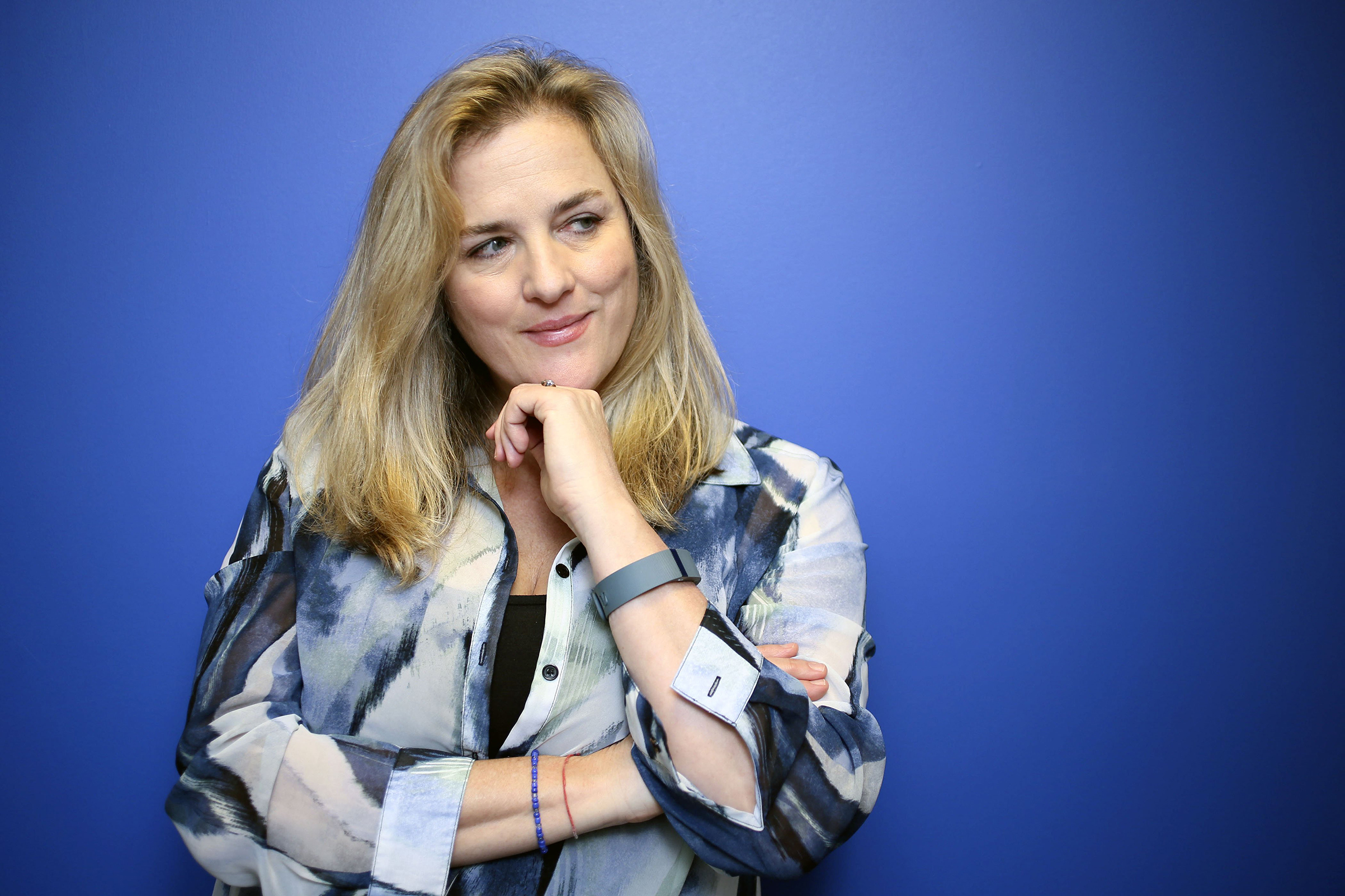 Journalist Natasha Stoynoff poses at the Simon & Schuster offices in downtown Toronto, Jan. 18, 2017. (Andrew Francis Wallace—Toronto Star/Getty Images)