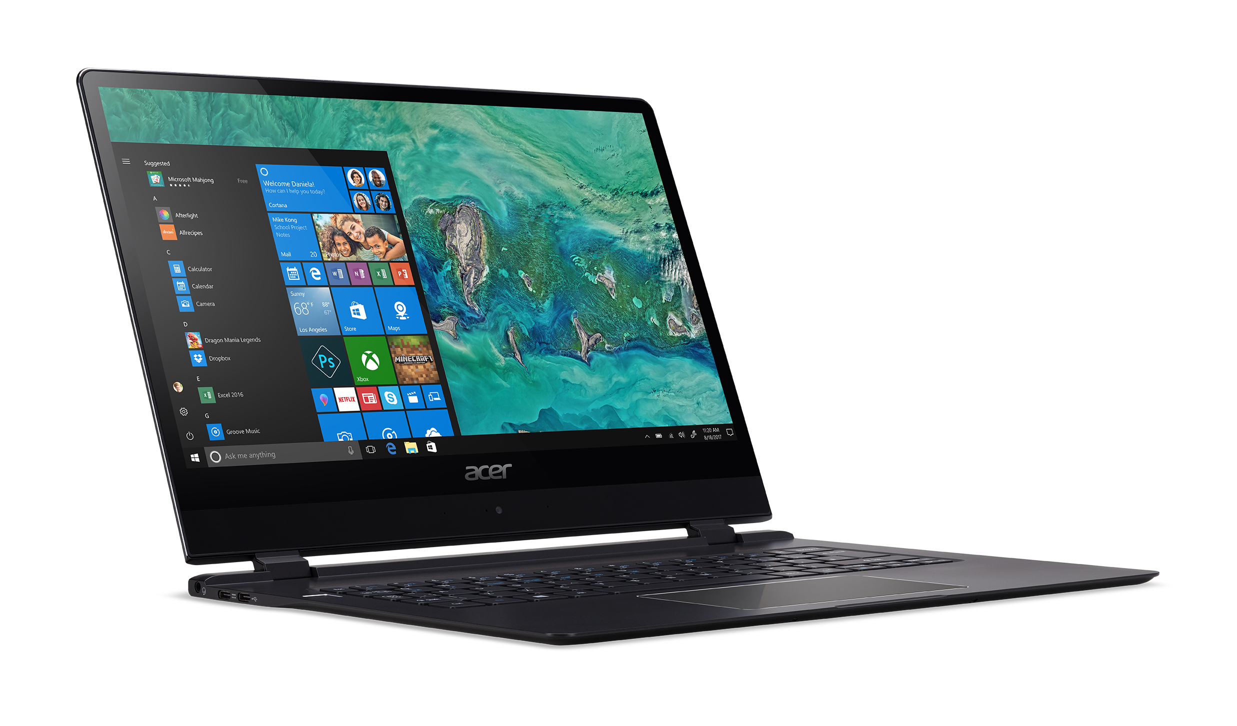 Acer says its Swift 7, unveiled at CES 2018, is the thinnest laptop in the world. (Courtesy of Acer)
