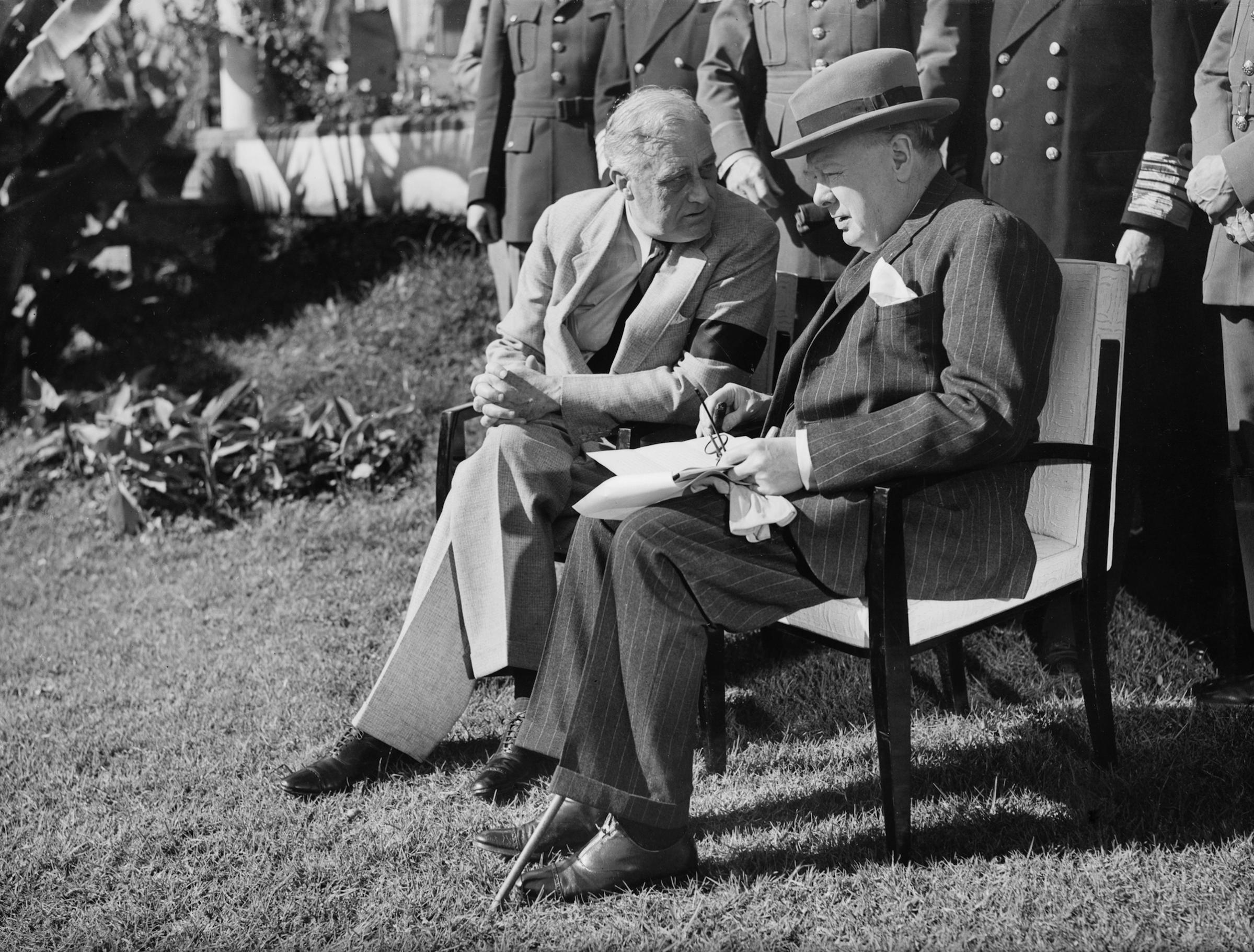 President Roosevelt And Prime Minister Churchill