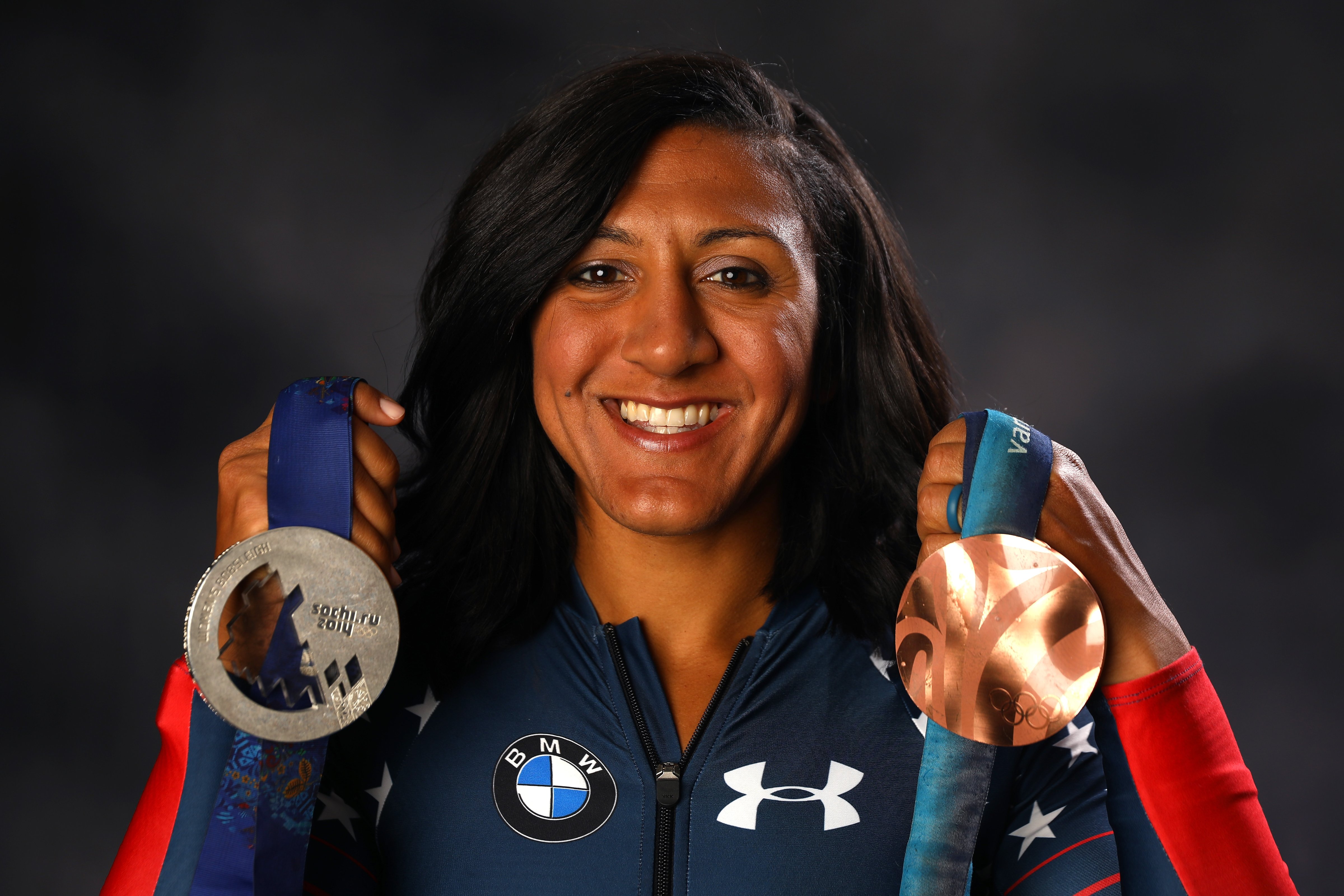 Bobsledder Elana Meyers Taylor poses for a portrait during the Team USA Media Summit ahead of the PyeongChang 2018 Olympic Winter Games on September 25, 2017 in Park City, Utah. (Ezra Shaw—Getty Images)