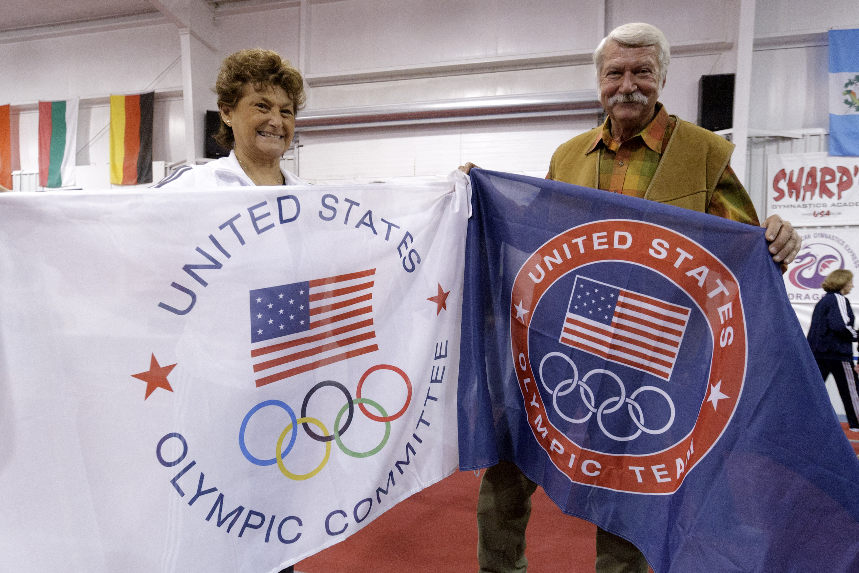 Martha and Bela Karolyi in 2011, when their ranch was named the USA Gymnastics national training center (Bob Levey—2011 Getty Images)