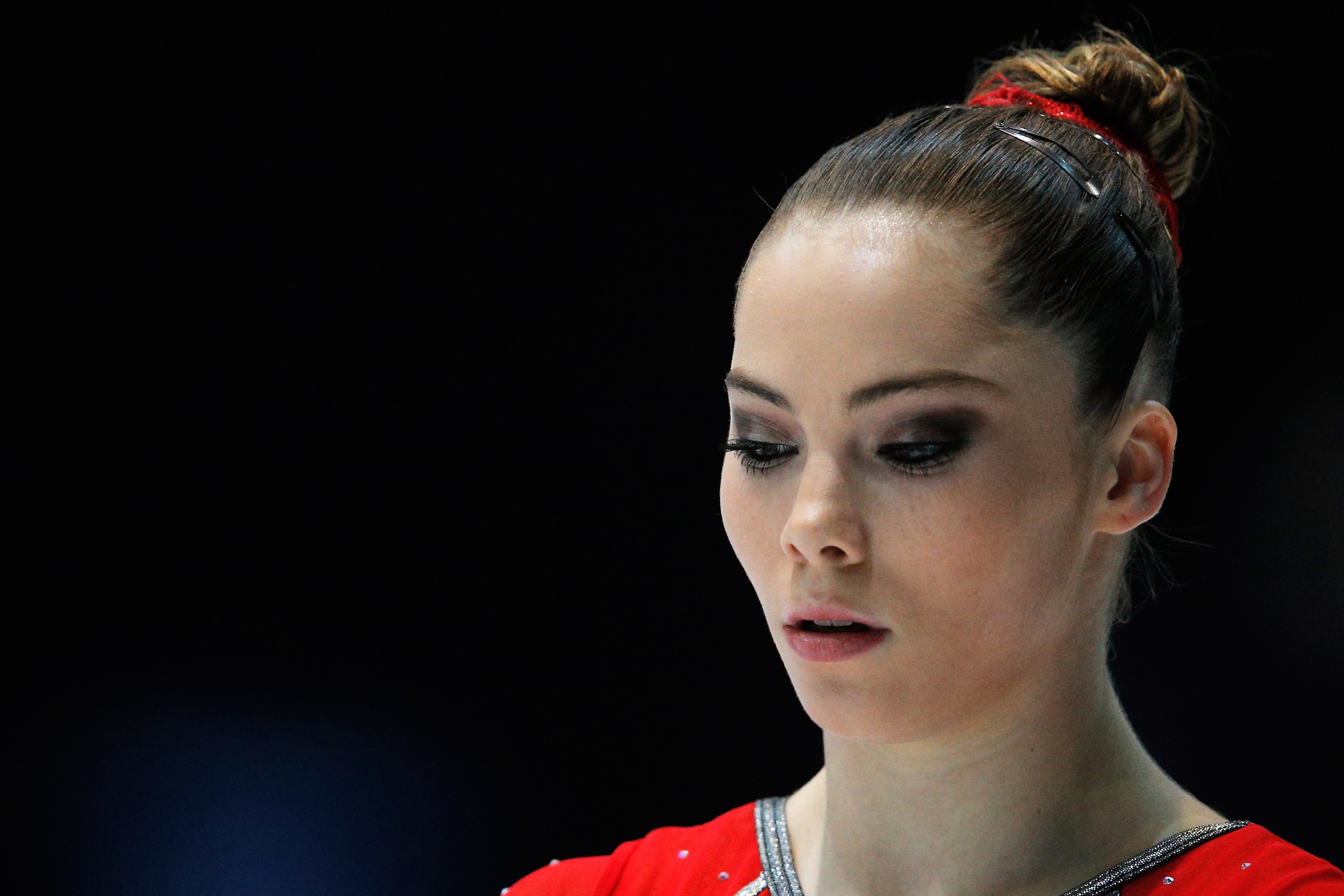 Maroney competing at the world gymnastics championships in 2013 in Antwerpen, Belgium (Dean Mouhtaropoulos—Getty Images)