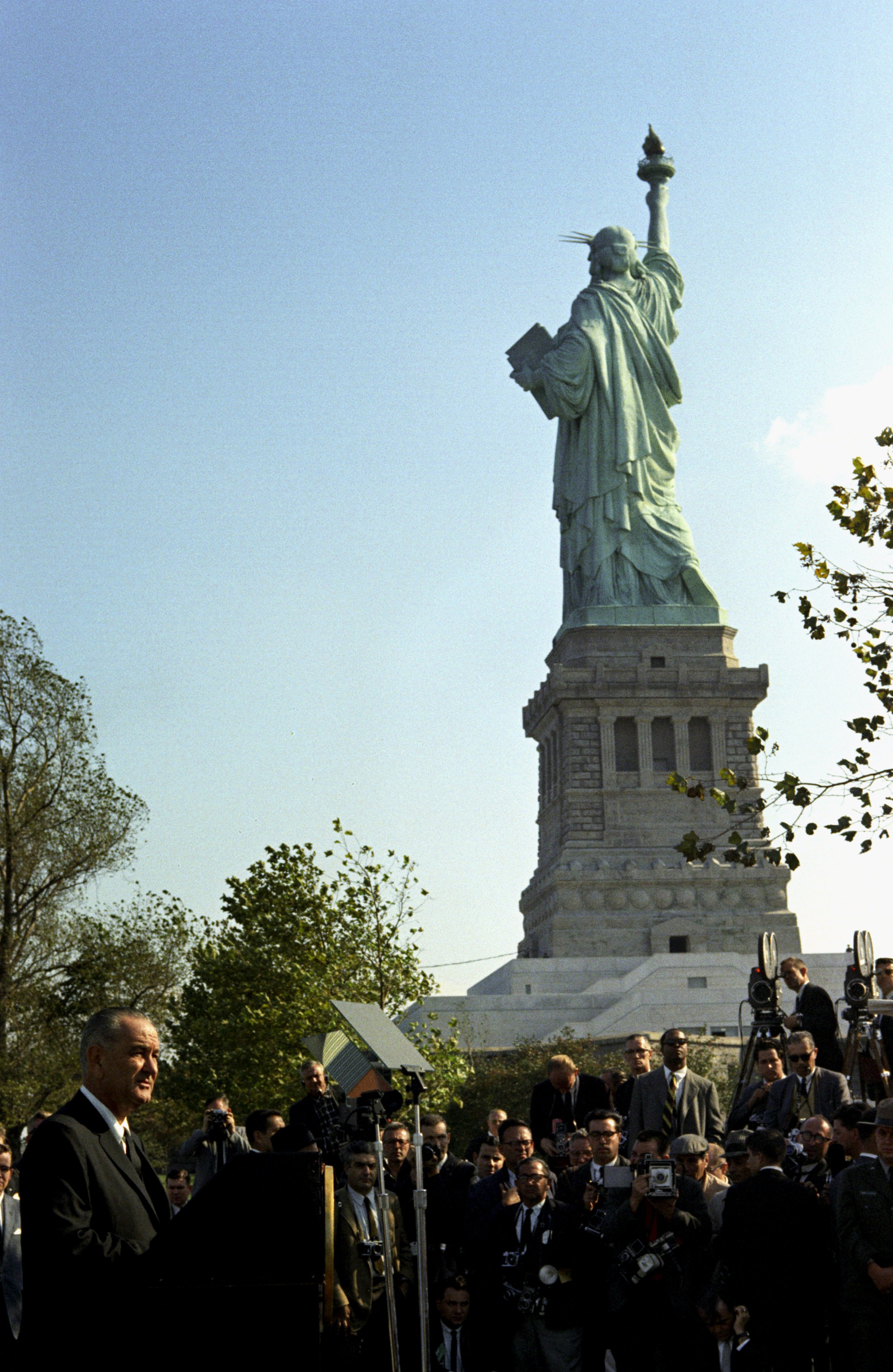 LBJ Signs Immigration &amp; Nationality Act