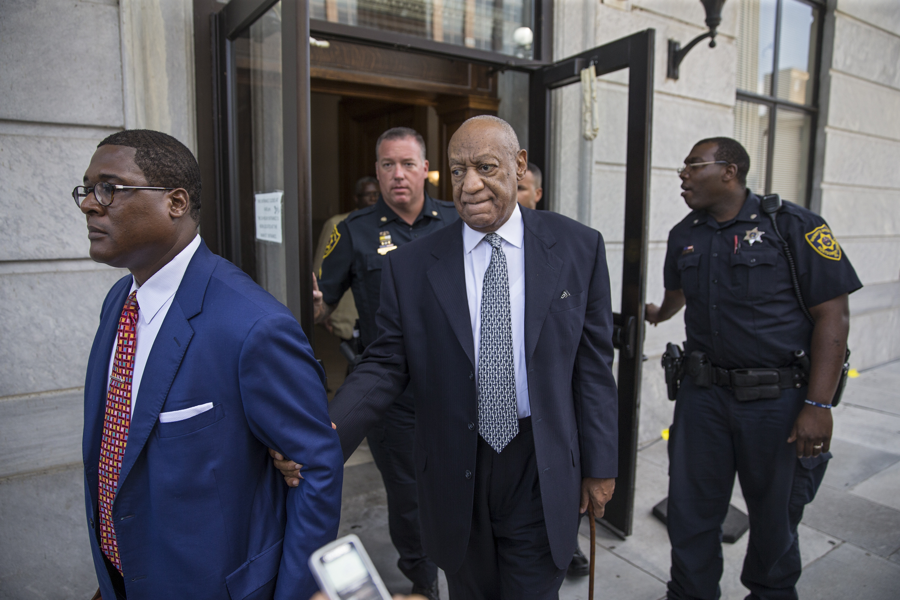 Bill Cosby leaves the Montgomery County Courthouse in Norristown, Pennsylvania on Aug. 22, 2017. (Michael Bryant—Getty Images)