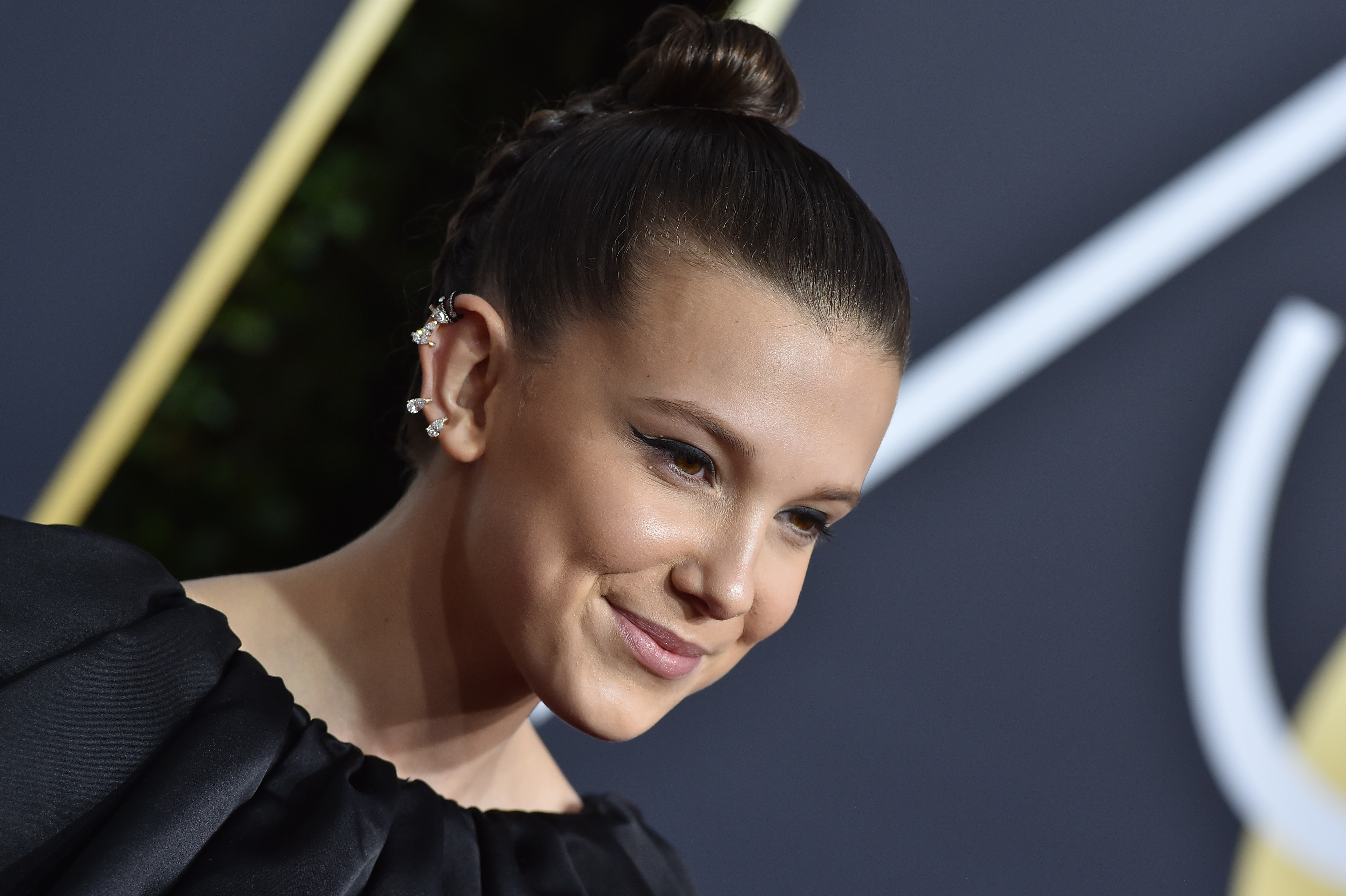BEVERLY HILLS, CA - JANUARY 07:  Actress Millie Bobby Brown attends the 75th Annual Golden Globe Awards at The Beverly Hilton Hotel on January 7, 2018 in Beverly Hills, California.  (Photo by Axelle/Bauer-Griffin/FilmMagic) (Axelle/Bauer-Griffin&mdash;FilmMagic)
